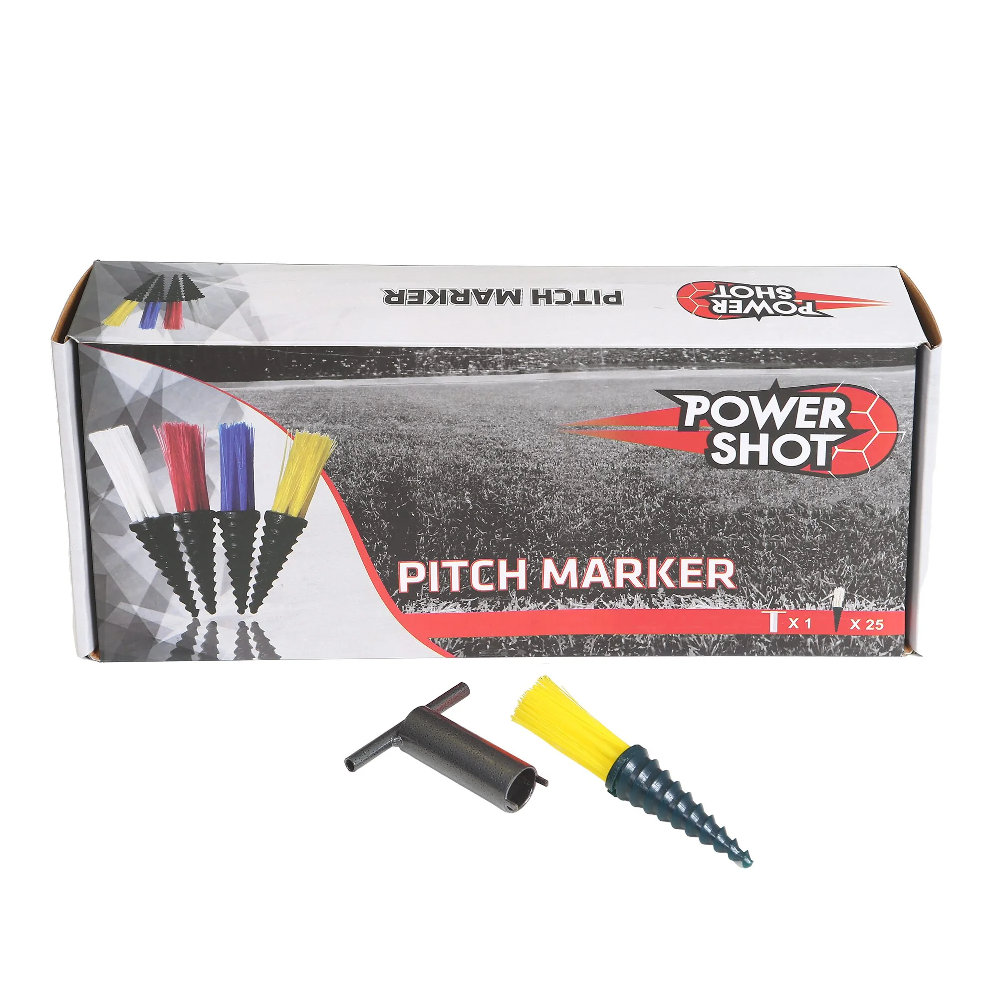 Powershot PITCHMARKER Markierungshilfe - 25er Set + Eintriebshilfe - Image 2