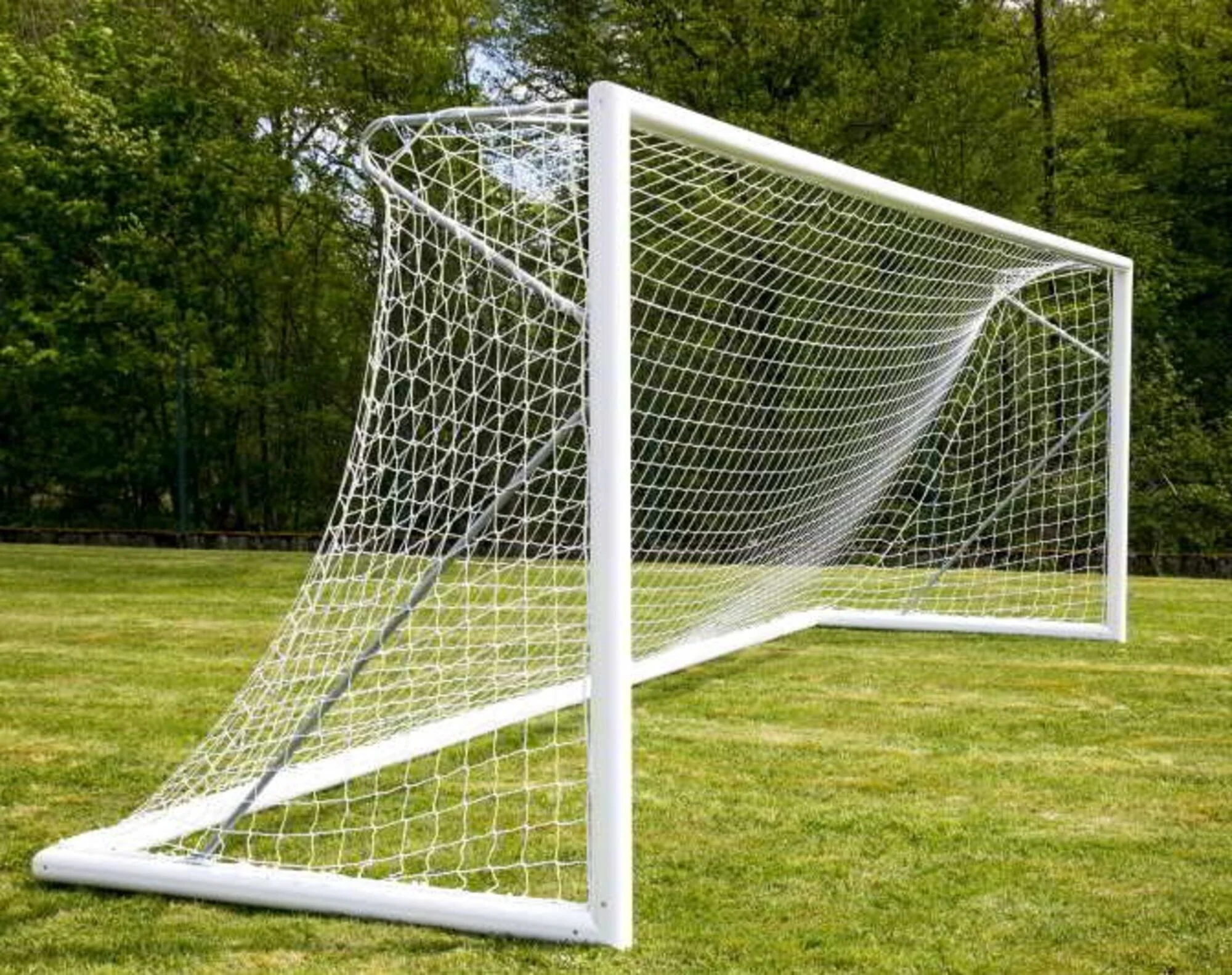 Powershot Fußballnetz - Trapezförmig - 2mm - Weiß, 7,32 x 2,44 Meter - Image 3