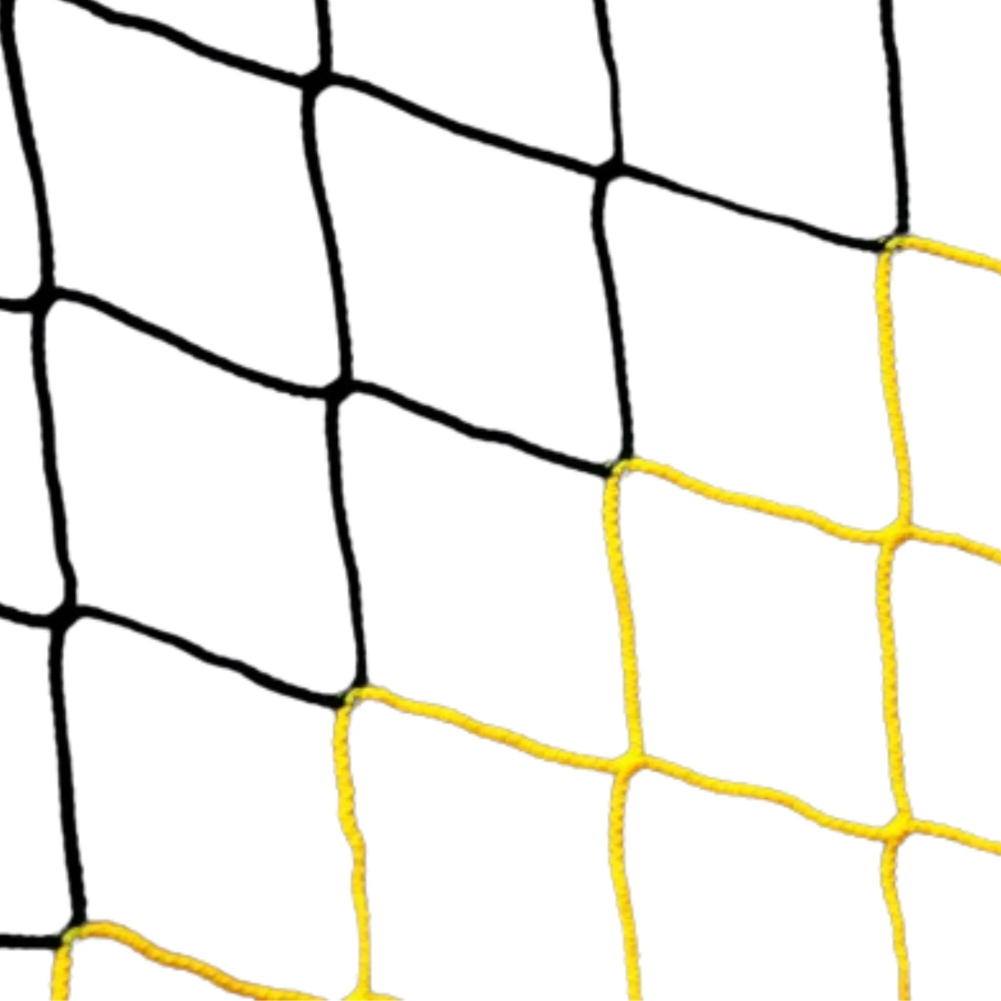 Powershot Fußballnetz - 11er Tor - Europäisch, 7,32 x 2,44 Meter - 4mm Schwarz/Gelb