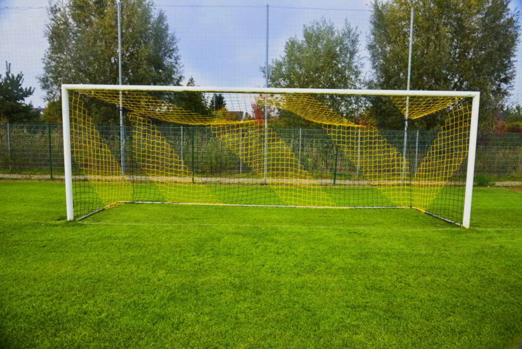 Powershot Fußballnetz - 11er Tor - Europäisch, 7,32 x 2,44 Meter - 4mm Schwarz/Gelb - Image 6