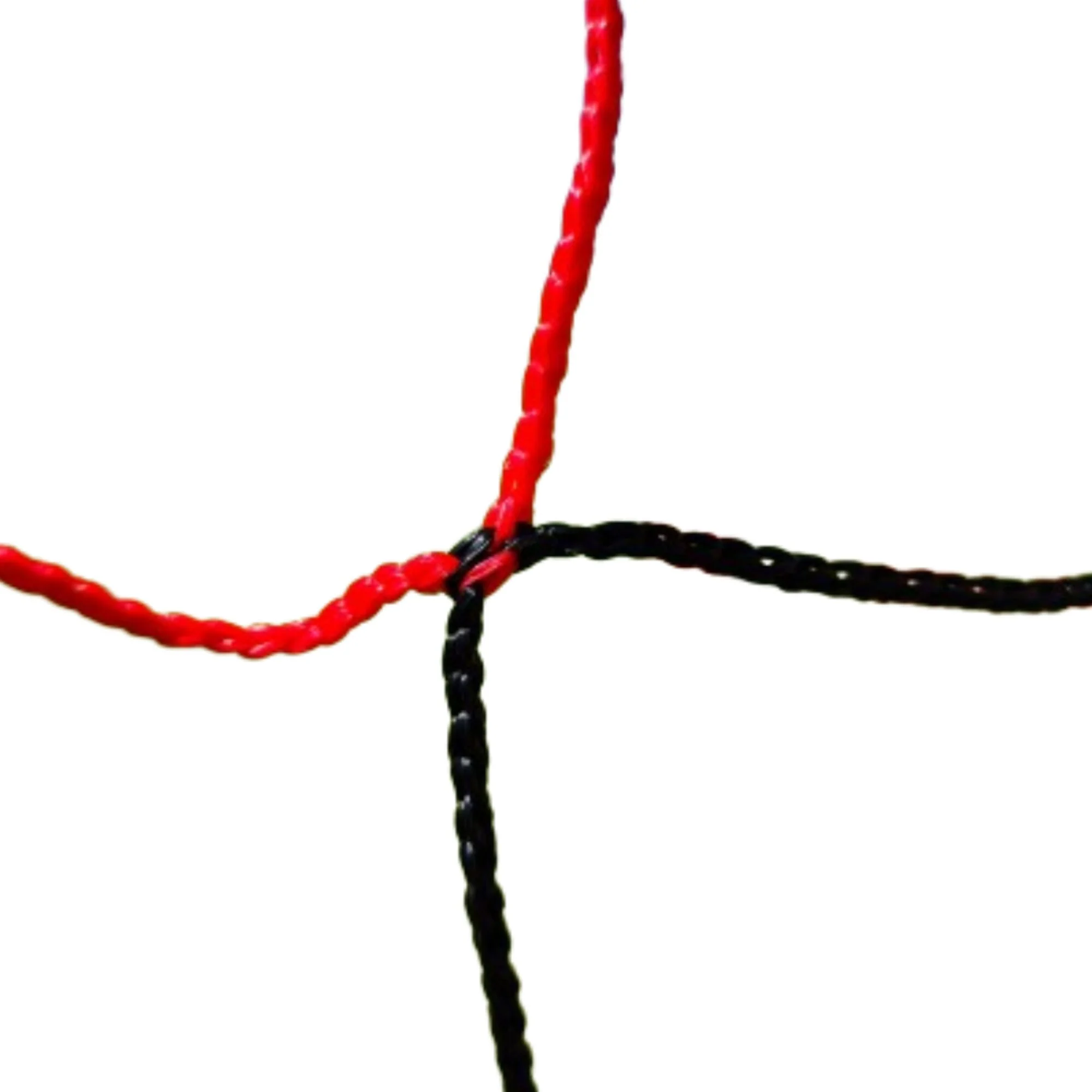 Powershot Fußballnetz - 11er Tor - Europäisch, 7,32 x 2,44 Meter - 4mm Schwarz/Rot - Image 2