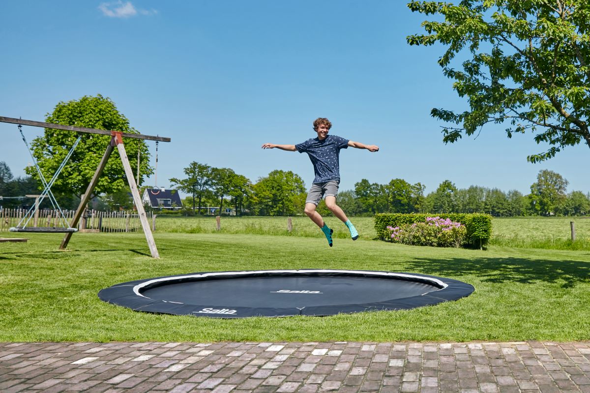 Salta Trampolin Royal Baseground Sports - 396cm - Rund Schwarz - Image 7