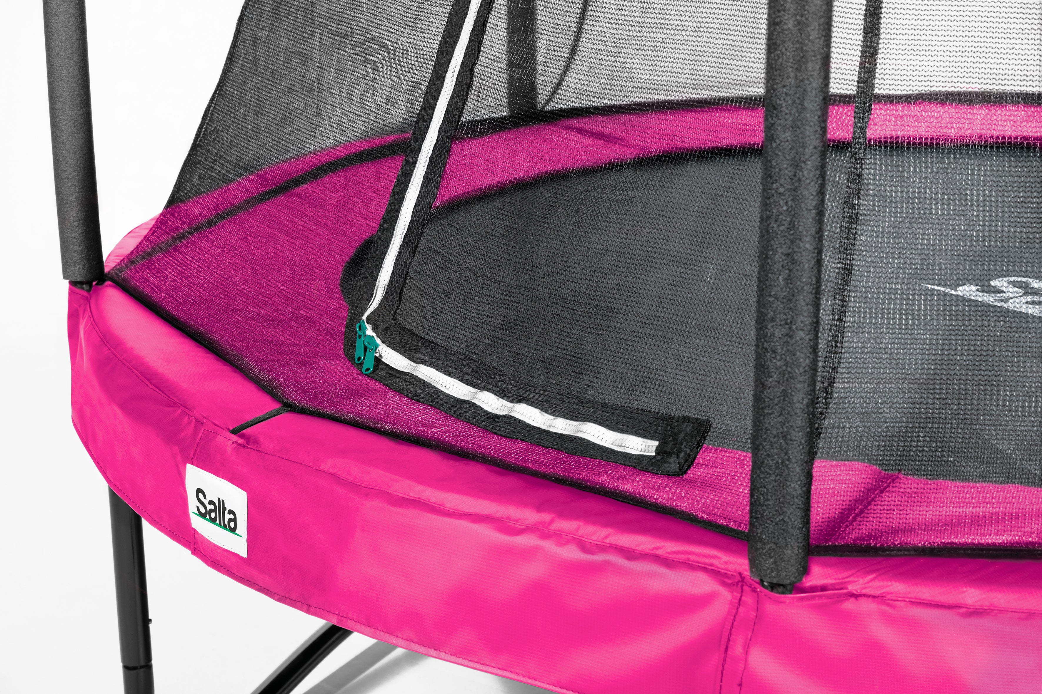 Salta Trampolin Comfort Edition - 251cm - Rund Pink - Image 2