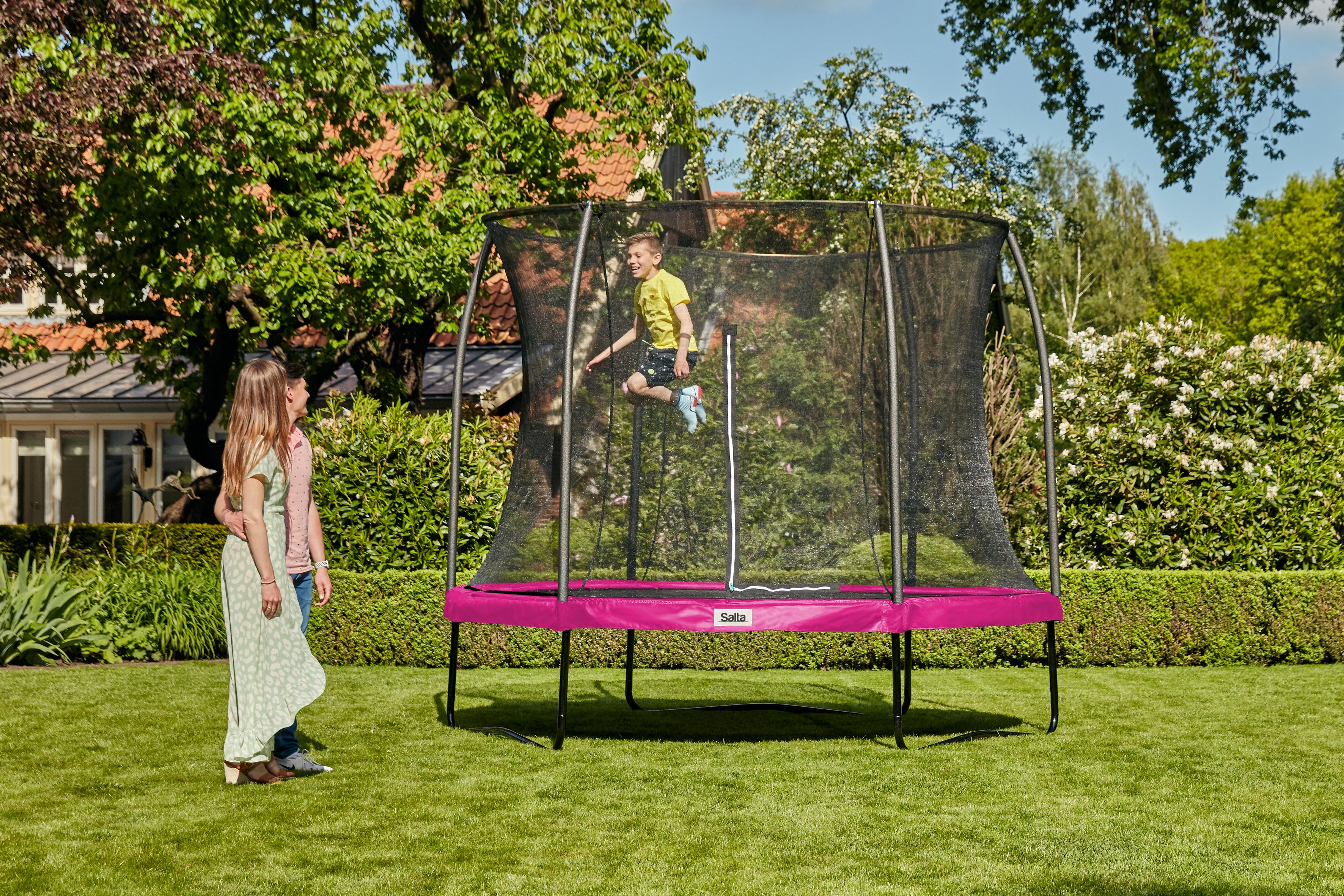 Salta Trampolin Comfort Edition - 305cm - Rund Pink - Image 7