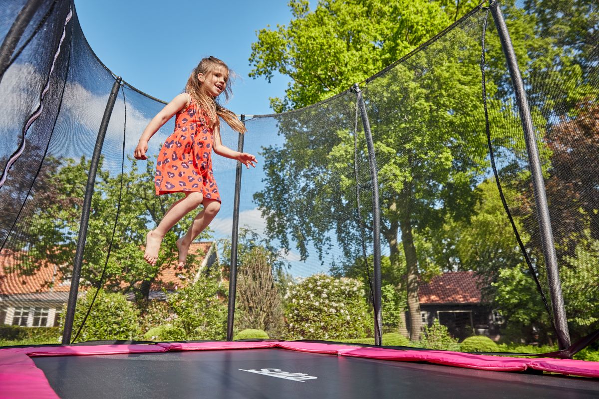 Salta Trampolin Comfort Edition - 214x153cm - Rechteckig Pink - Image 7