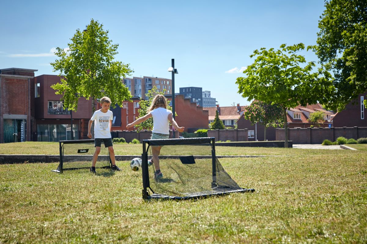 Salta Fußballtor-Set Challenge 100x60 cm - Challenge Schwarz - Image 4
