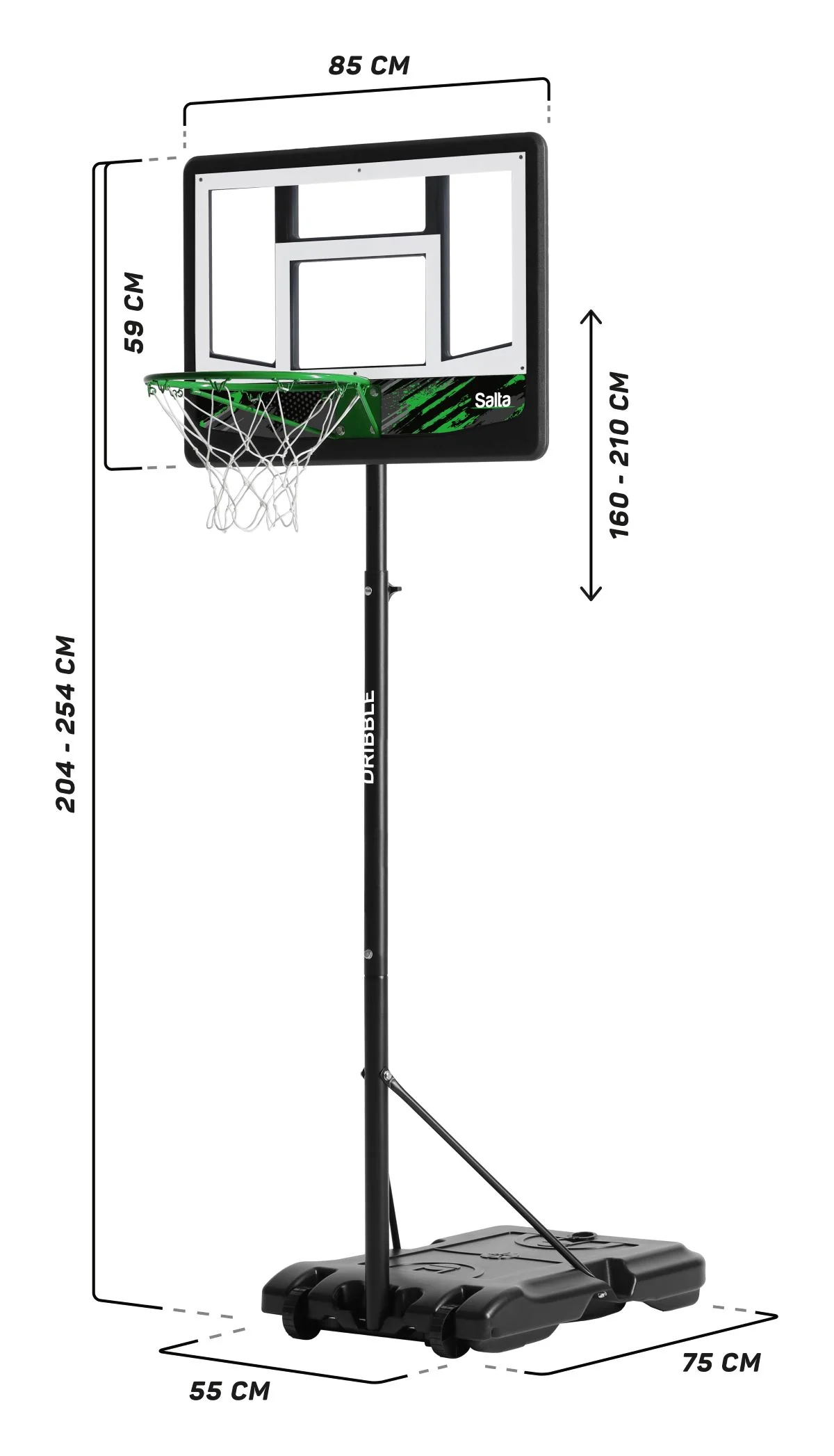 Salta Basketballanlage Dribble - Dribble Schwarz - Image 7