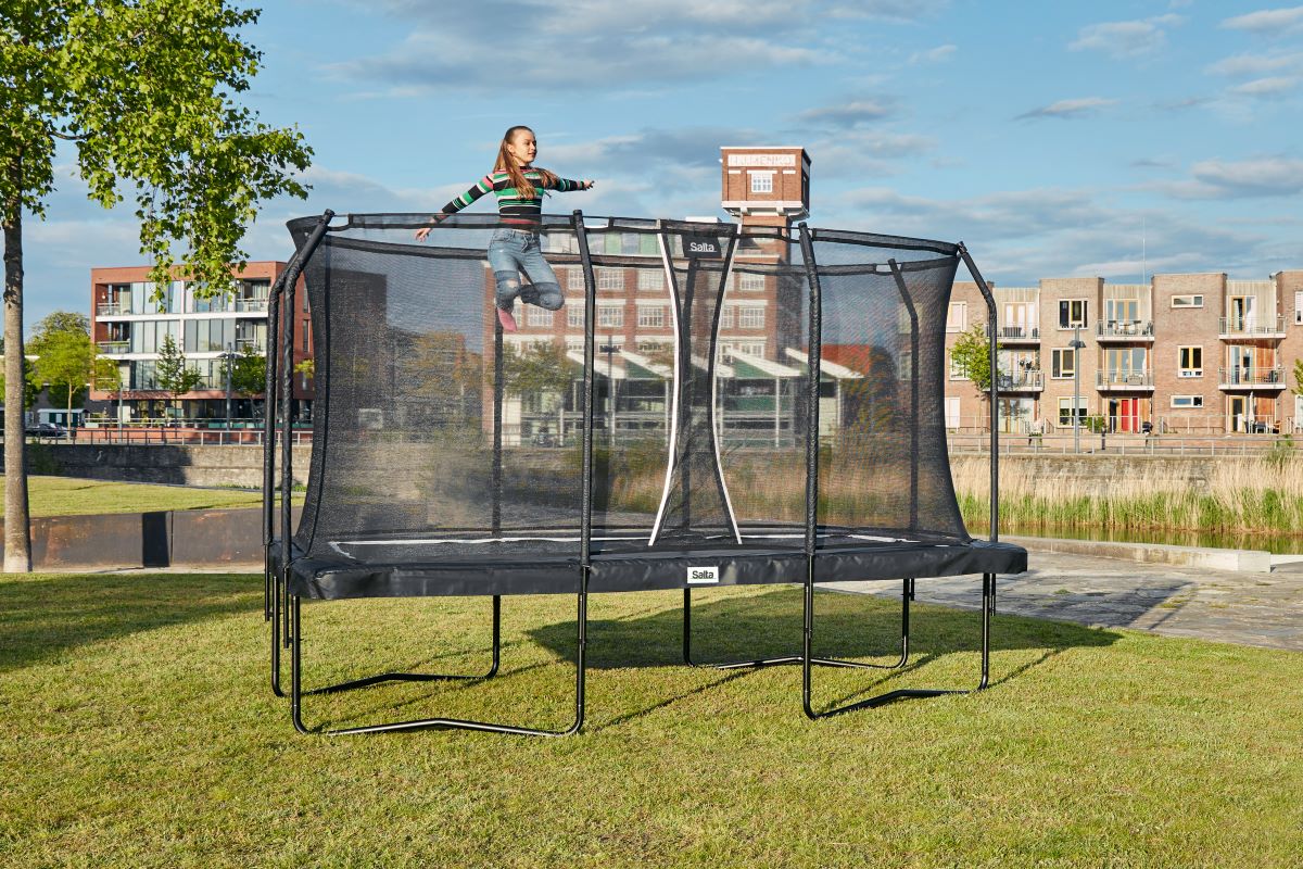 Salta Trampolin Premium Black Edition - 396x244cm - Rechteckig Schwarz - Image 7