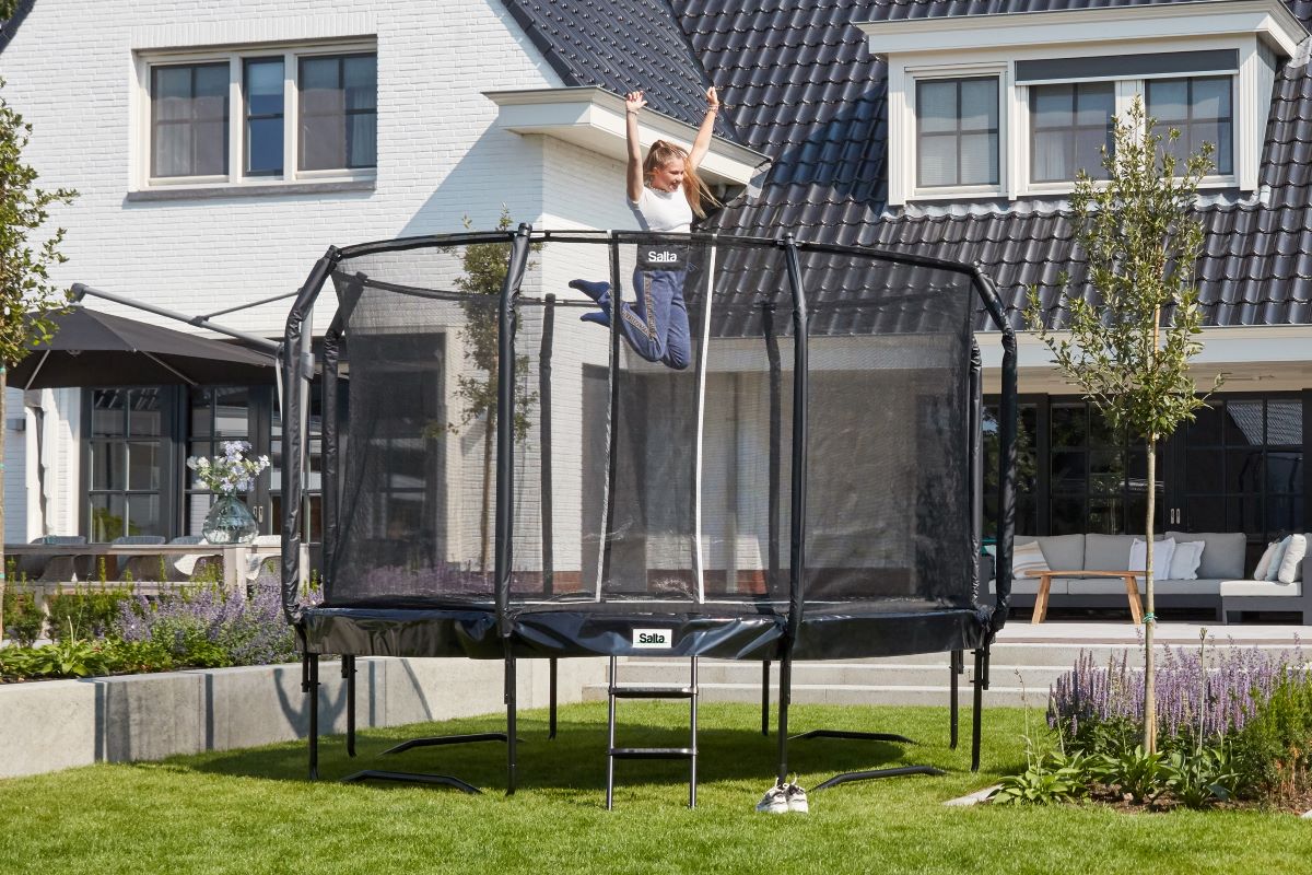 Salta Trampolin First Class - 251cm - Rund Schwarz - Image 7