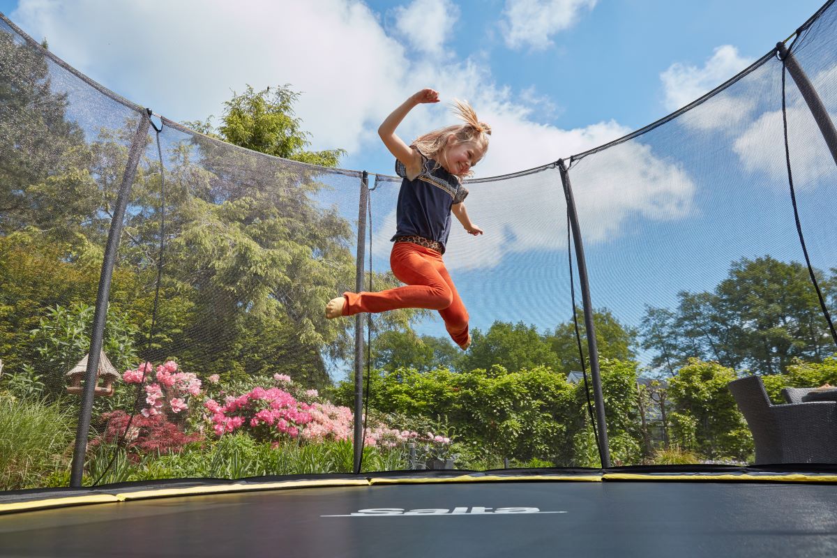 Salta Trampolin Comfort Edition Ground - 305cm - Rund Schwarz - Image 8