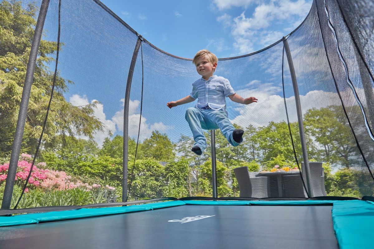 Salta Trampolin Comfort Edition Ground - 366x244cm - Rechteckig Schwarz - Image 7