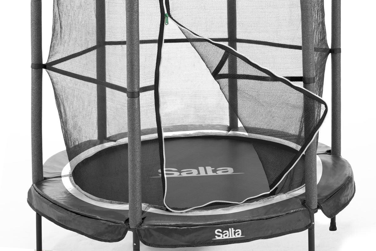 Salta Trampolin Junior - 140cm - Rund Schwarz - Image 2