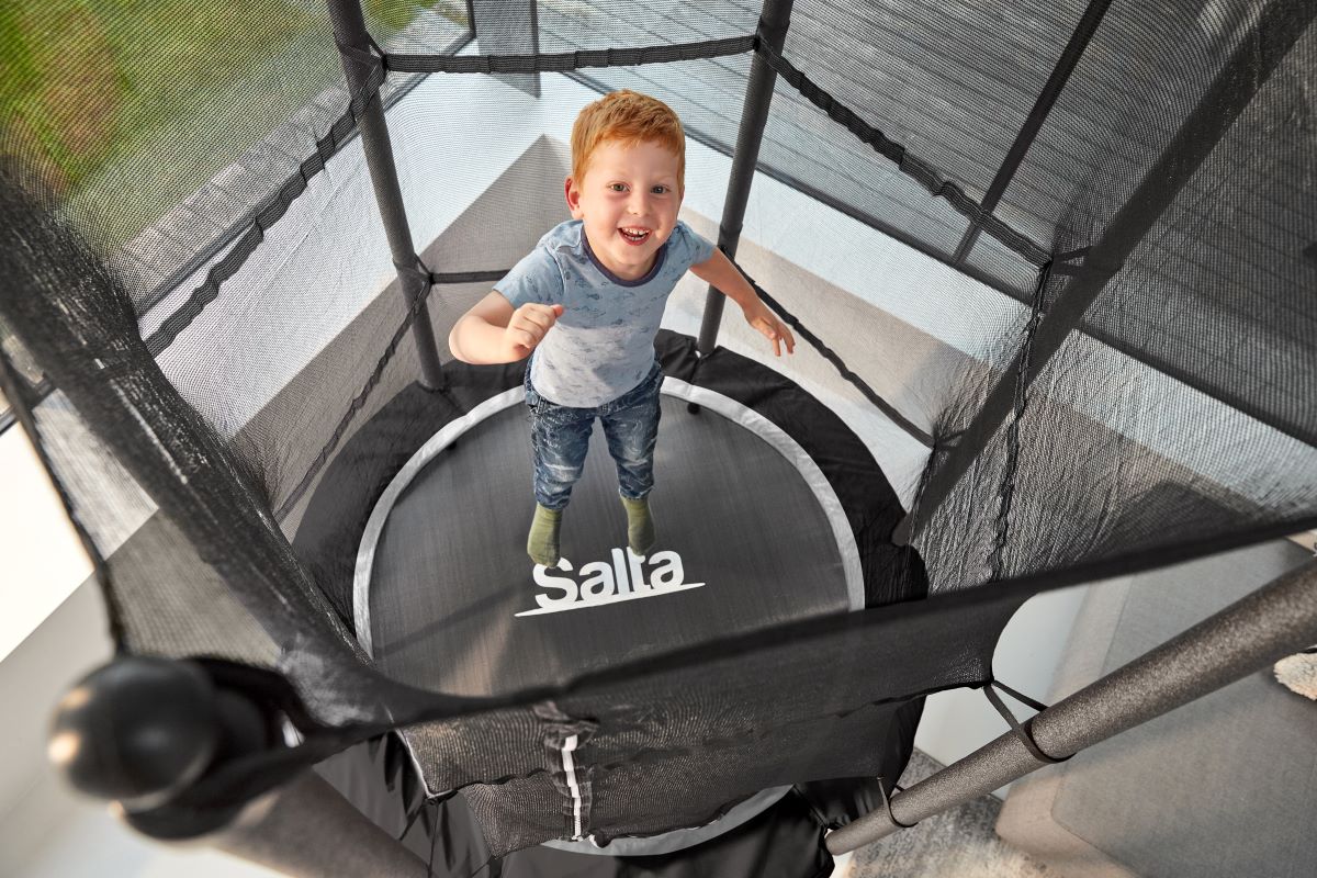 Salta Trampolin Junior - 140cm - Rund Schwarz - Image 4