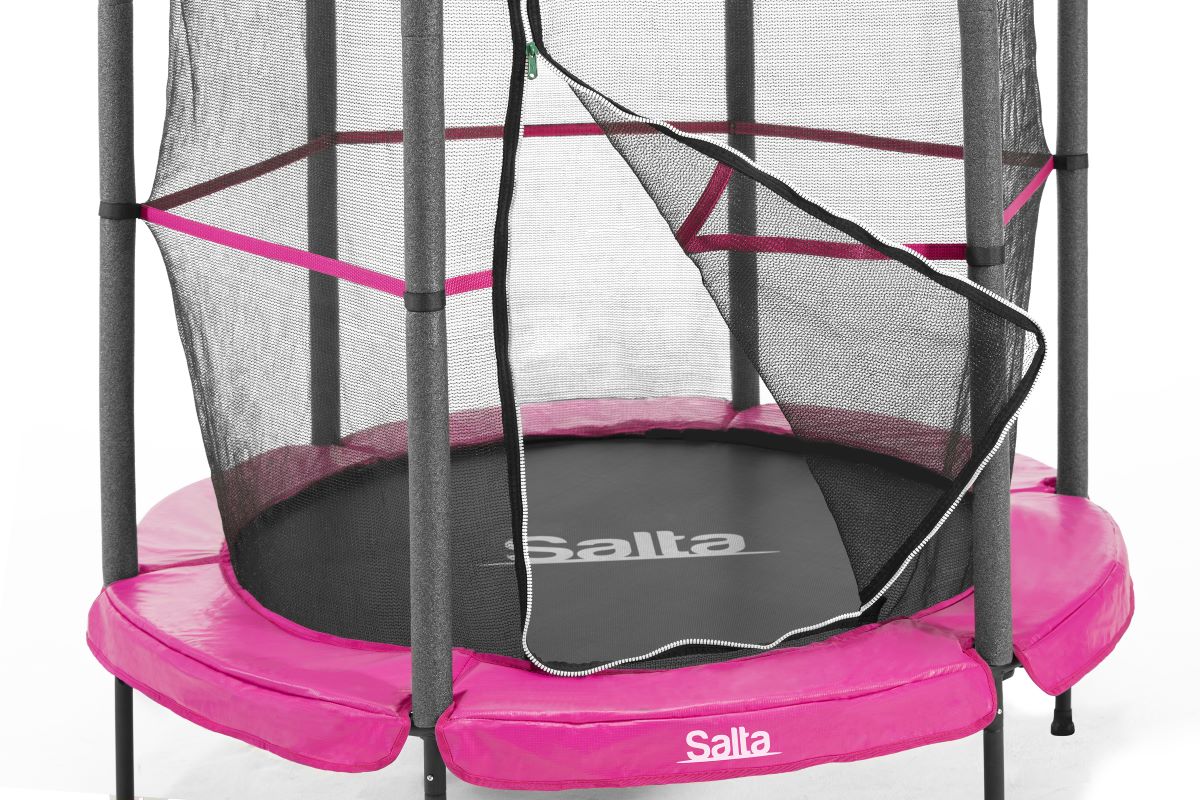 Salta Trampolin Junior - 140cm - Rund Pink - Image 2