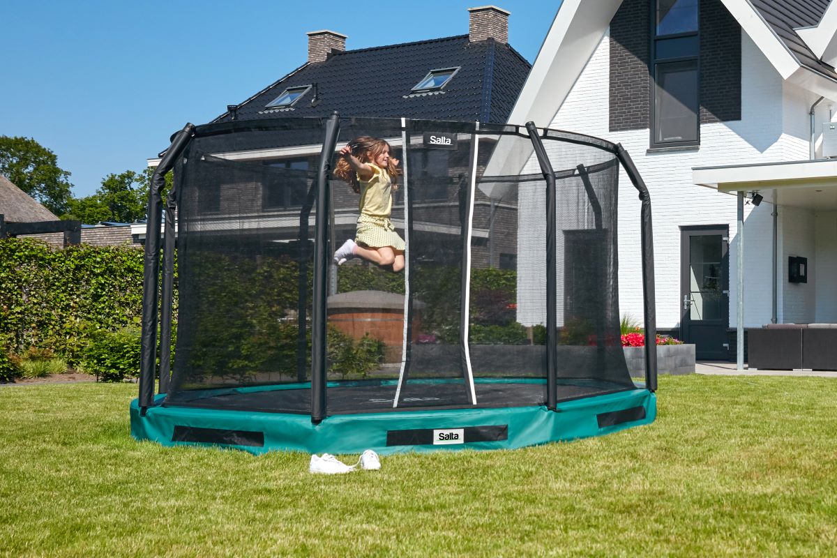 Salta Trampolin Premium Ground - 366cm - Rund Grün - Image 7