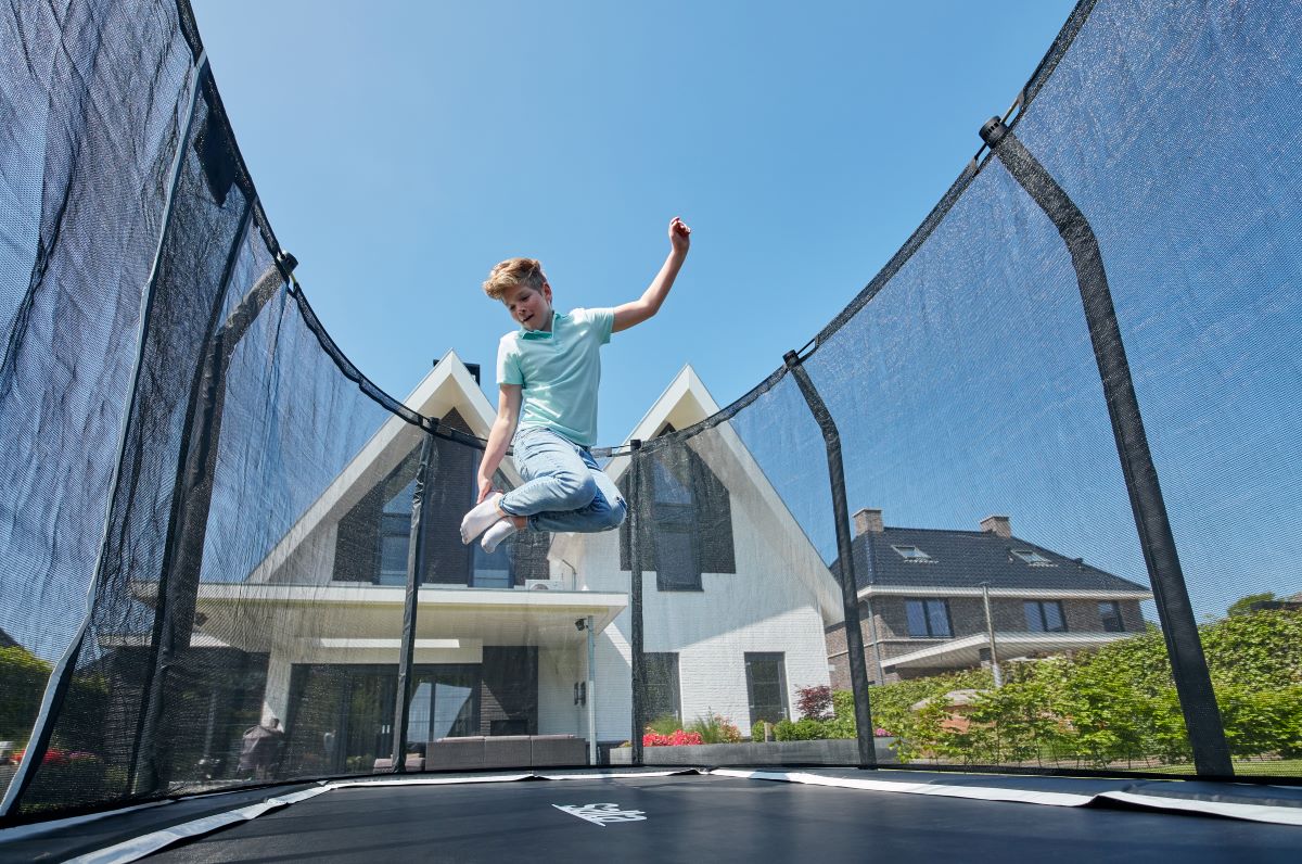 Salta Trampolin Premium Ground - 214x153cm - Rechteckig Schwarz - Image 8