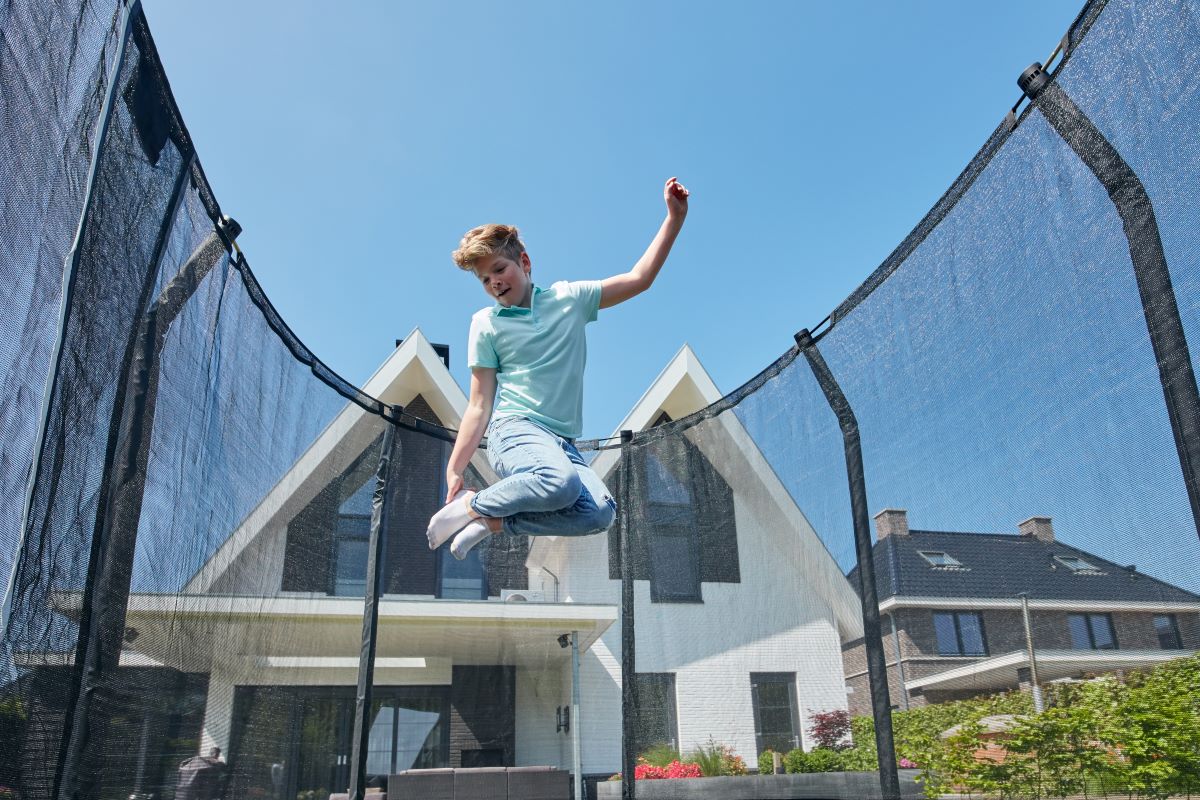 Salta Trampolin Premium Ground - 305x214cm - Rechteckig Grün - Image 8