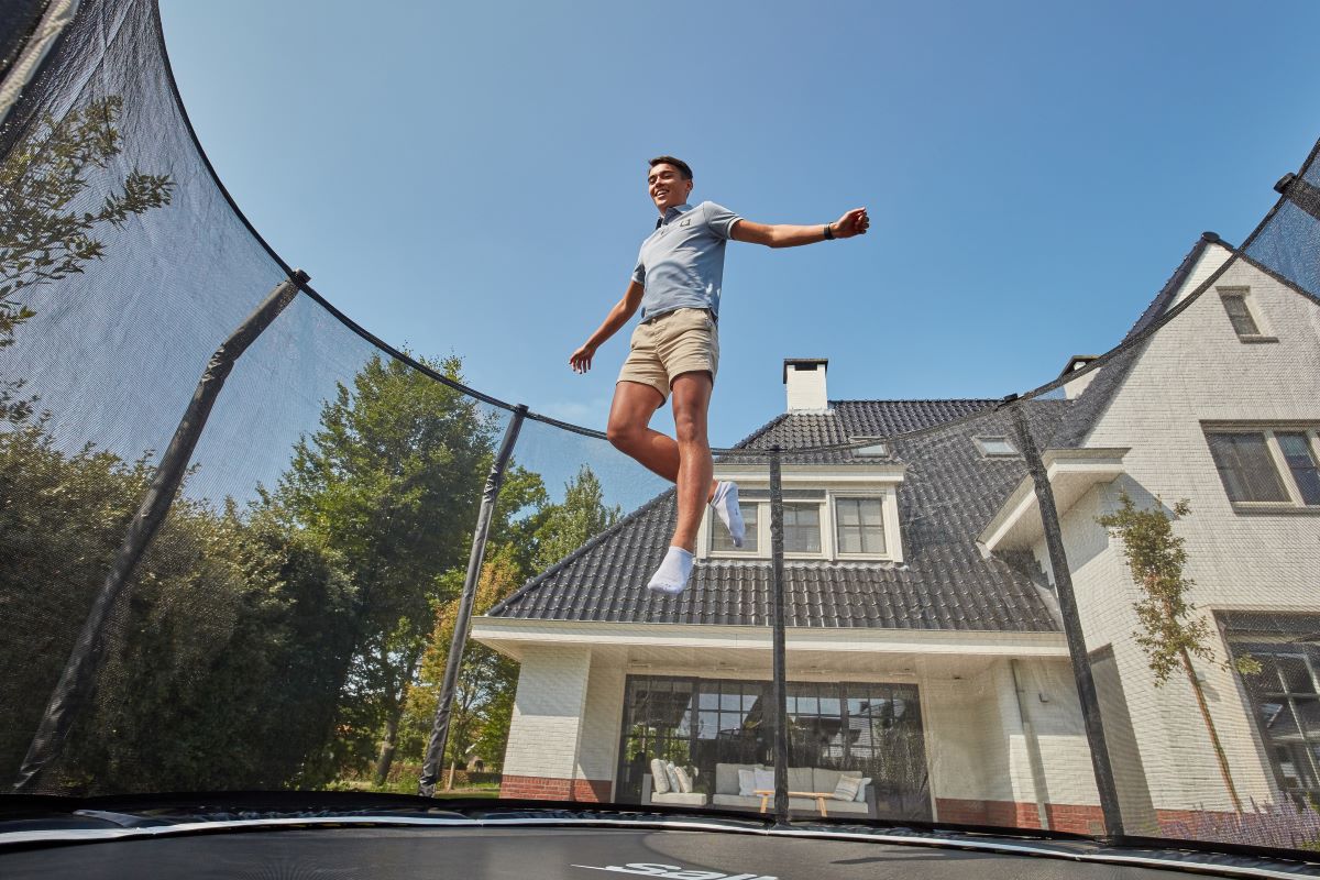 Salta Trampolin First Class - 487cm - Rund Grün - Image 8