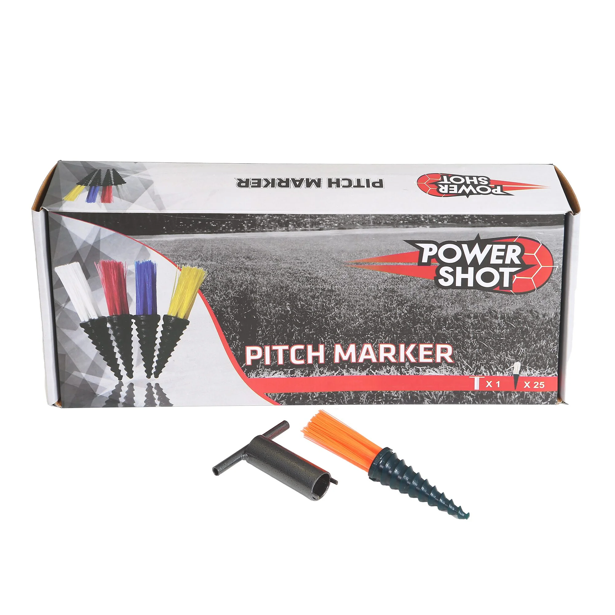 Powershot PITCHMARKER Markierungshilfe - 25er Set + Eintriebshilfe - Image 2