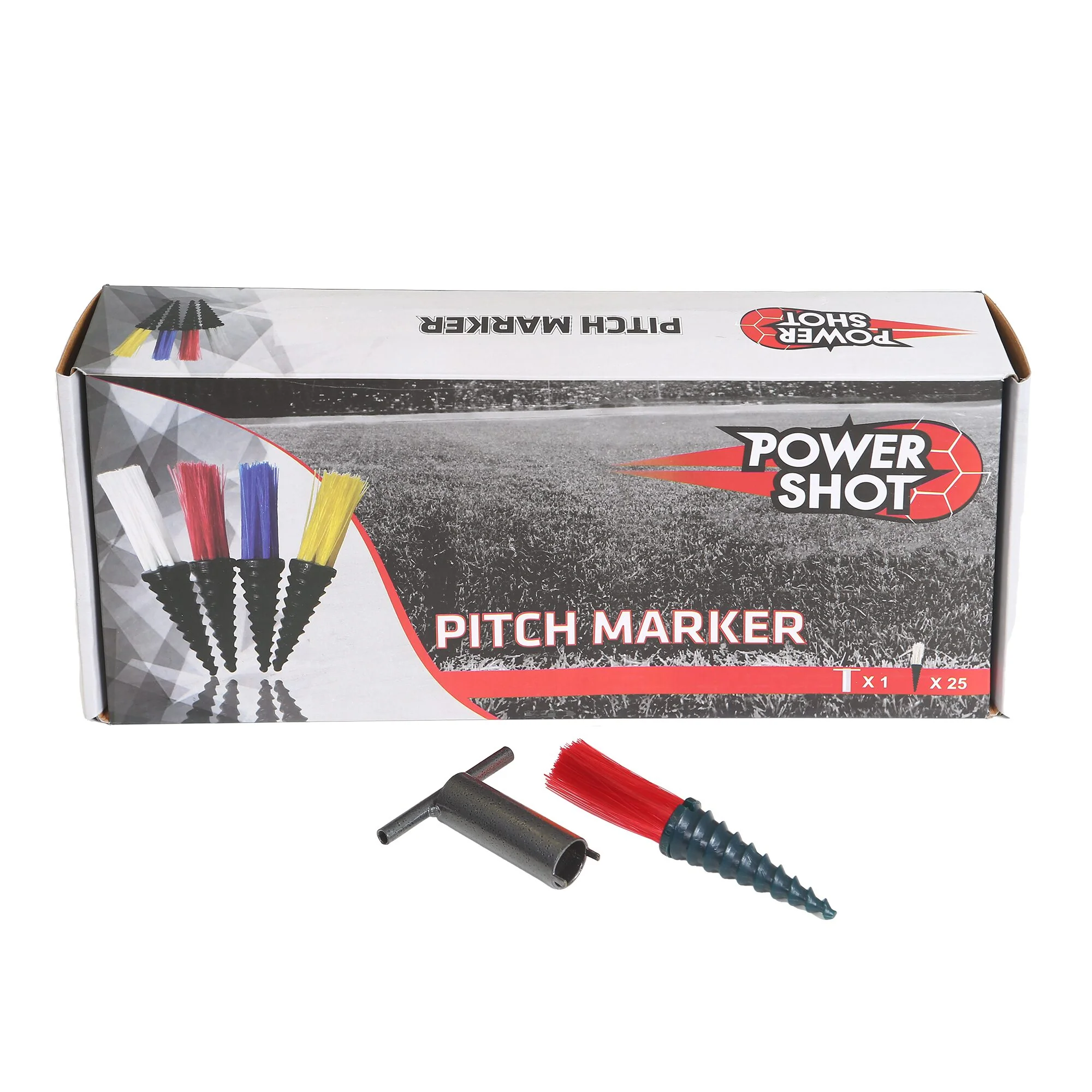 Powershot PITCHMARKER Markierungshilfe - 25er Set + Eintriebshilfe - Image 2