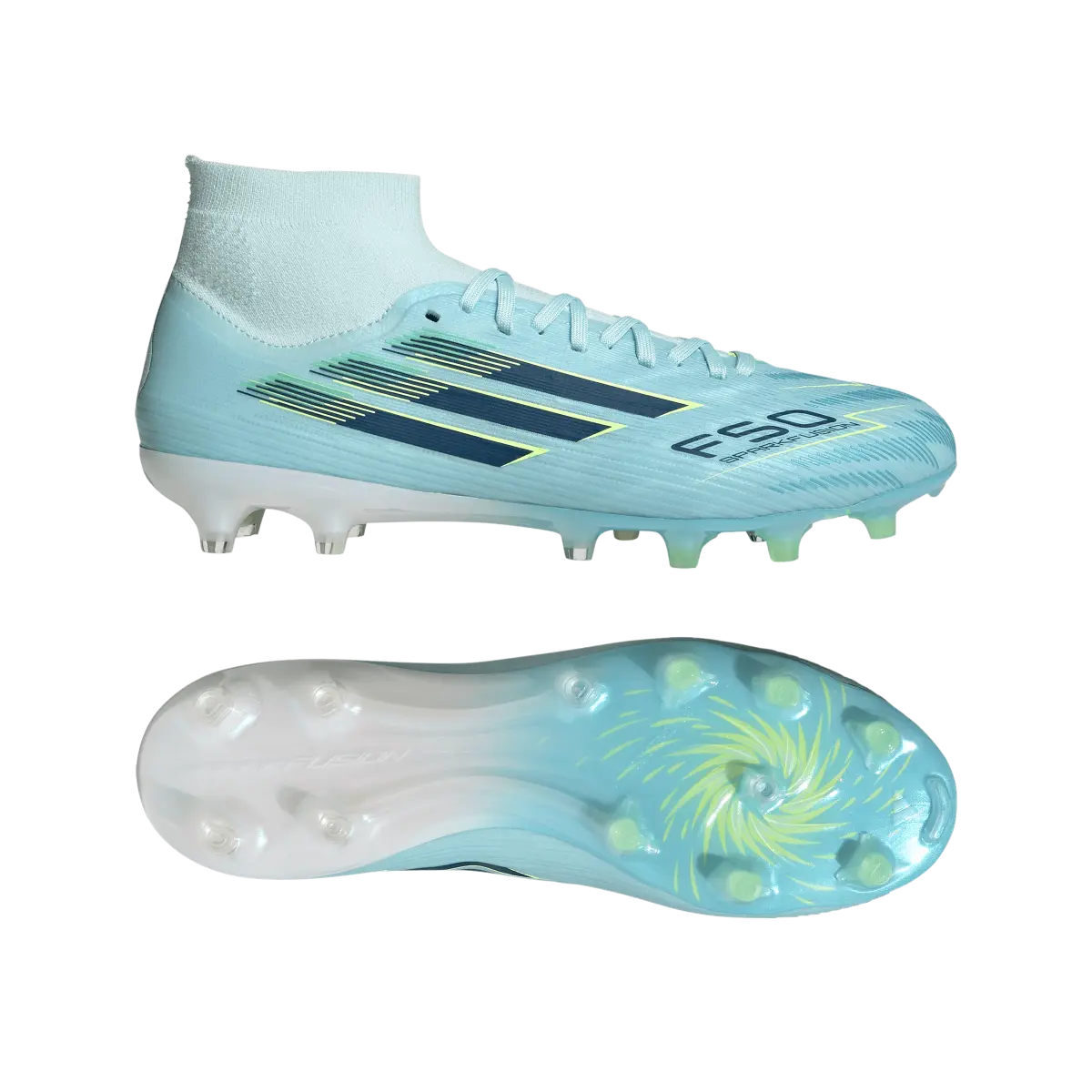 Adidas Fußballschuhe F50 Sparkfusion Pro, Mid Cut Fußballschuhe für feste Böden und Kunstrasen mit Primeknit Schaft - Image 8