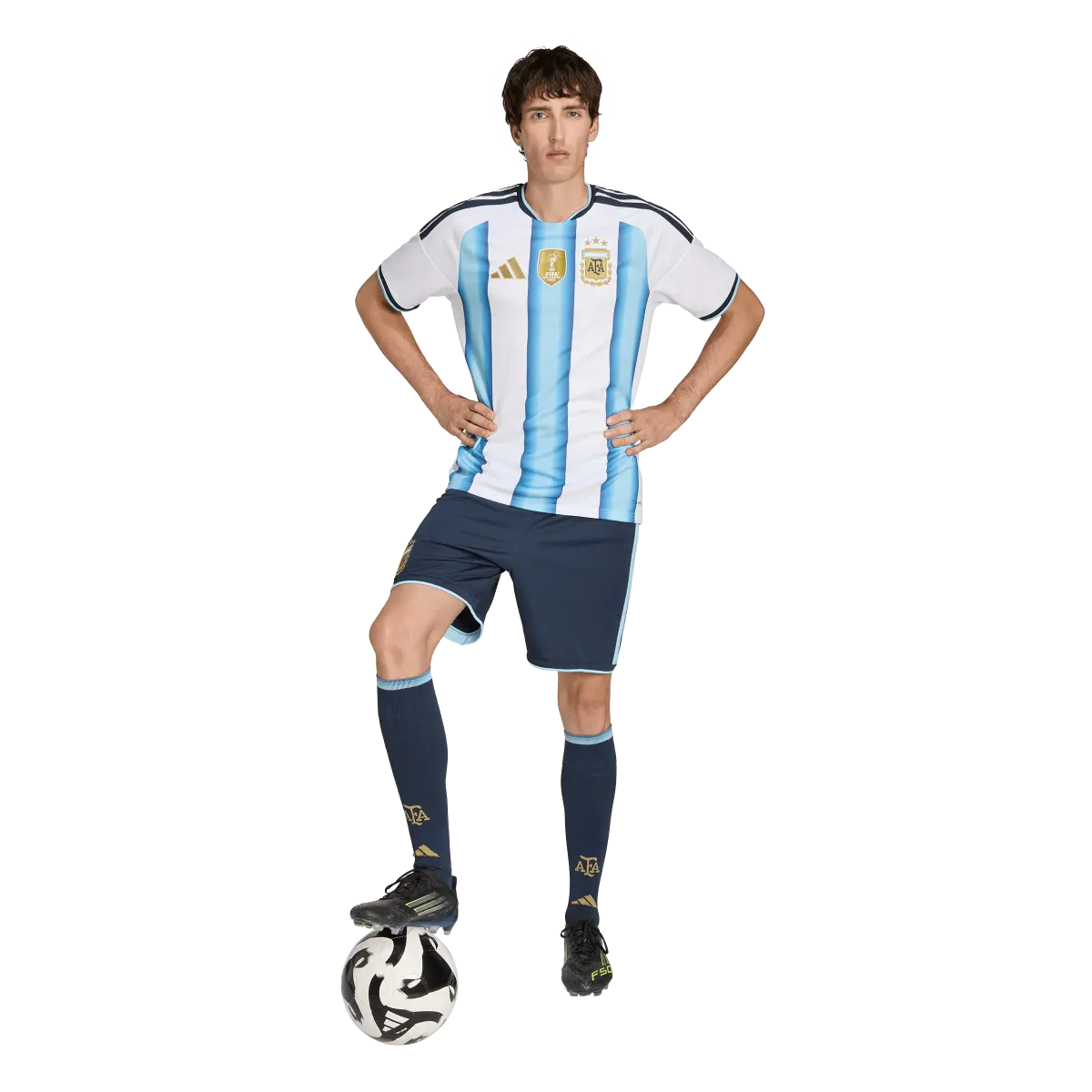 Argentinien Herrenfußballshort Home, Replica Heimshorts mit Climacool für Training, Spiel und Fanwear - Image 2