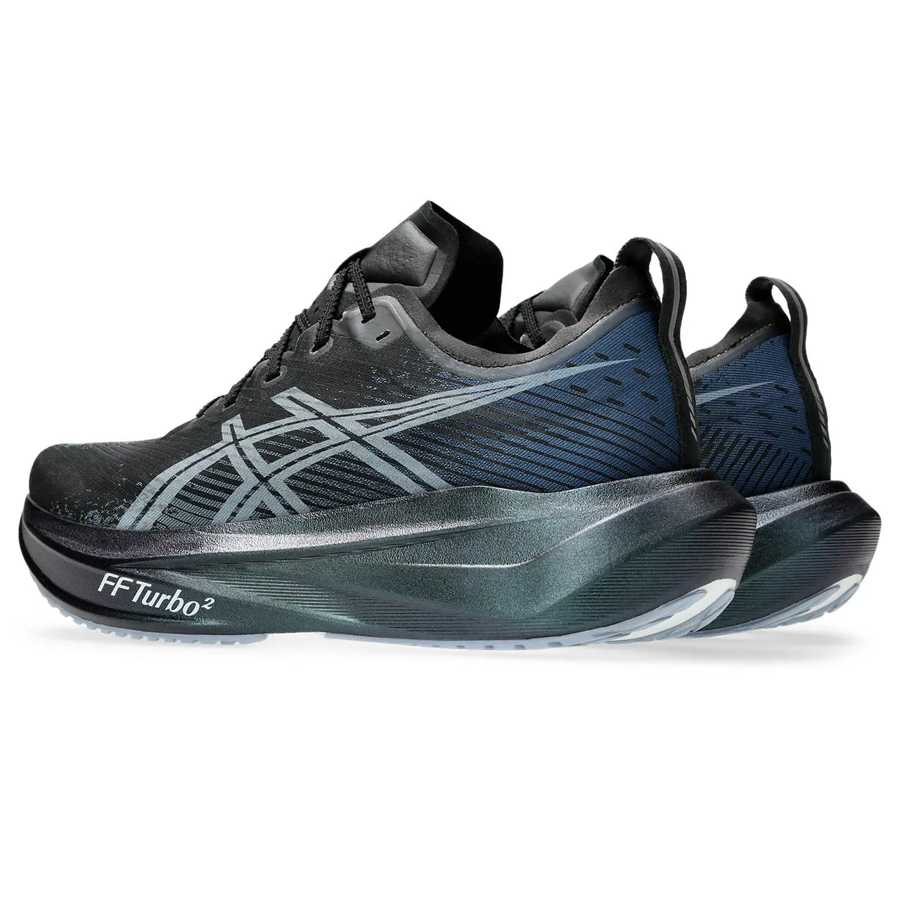 Asics Laufschuhe Megablast, neutrale Straßenlaufschuhe mit maximalem Bounce für schnell, black/white - Image 4