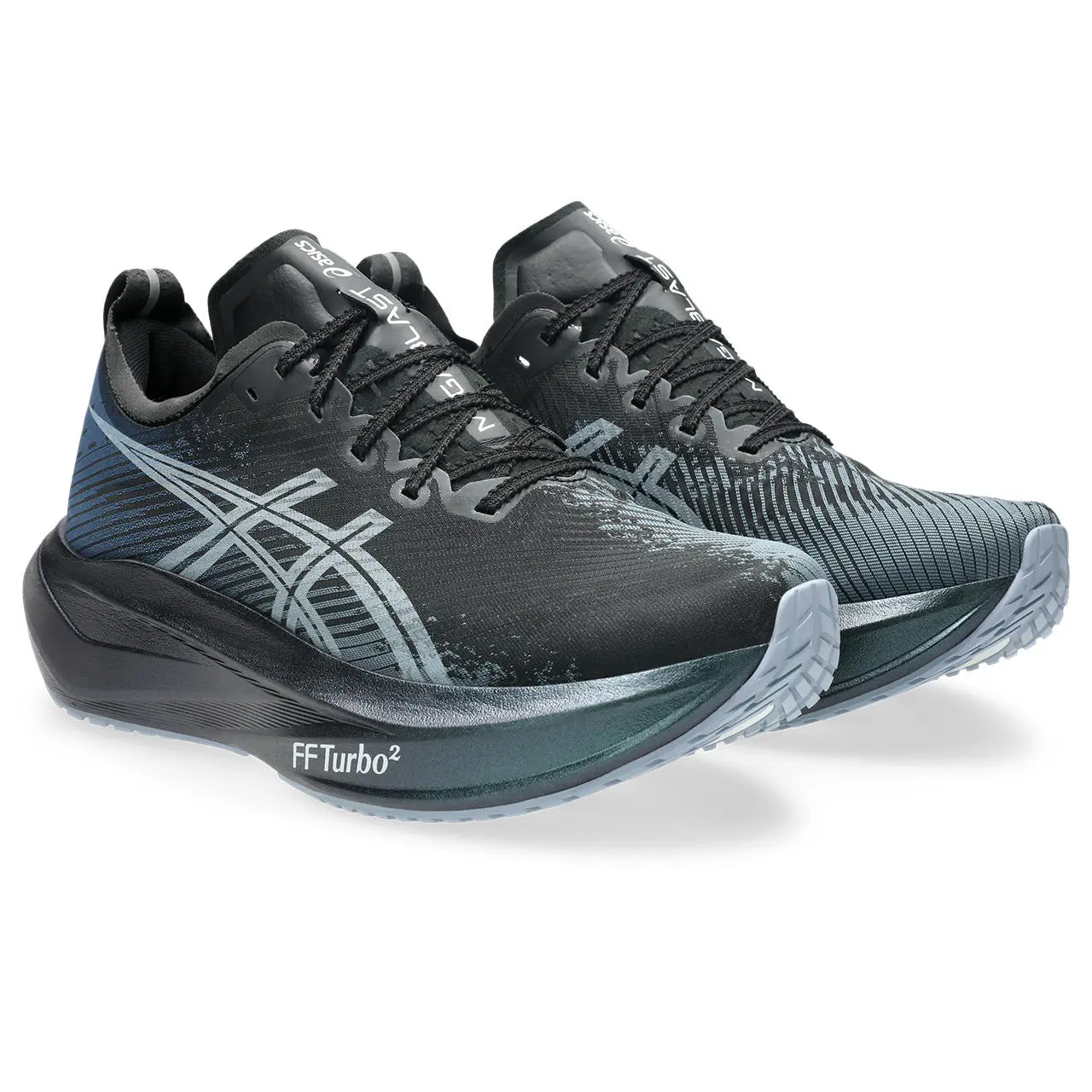 Asics Laufschuhe Megablast, neutrale Straßenlaufschuhe mit maximalem Bounce für schnell, black/white - Image 5