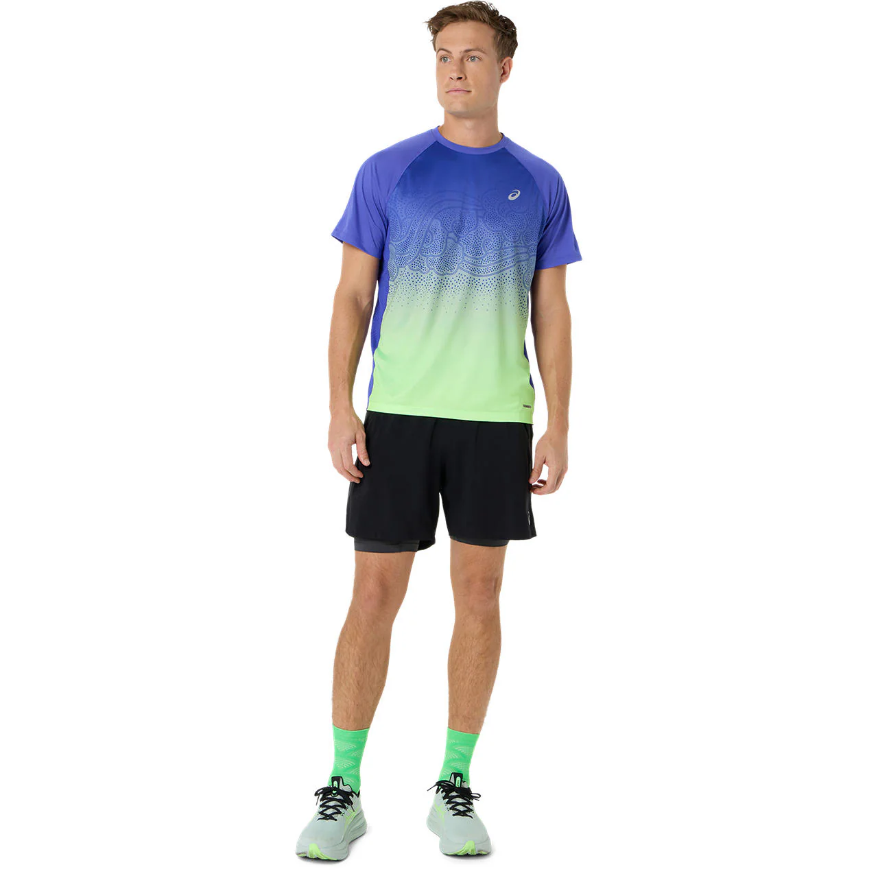 Asics Herrenlaufshirt Road Fade SS Top - Image 9
