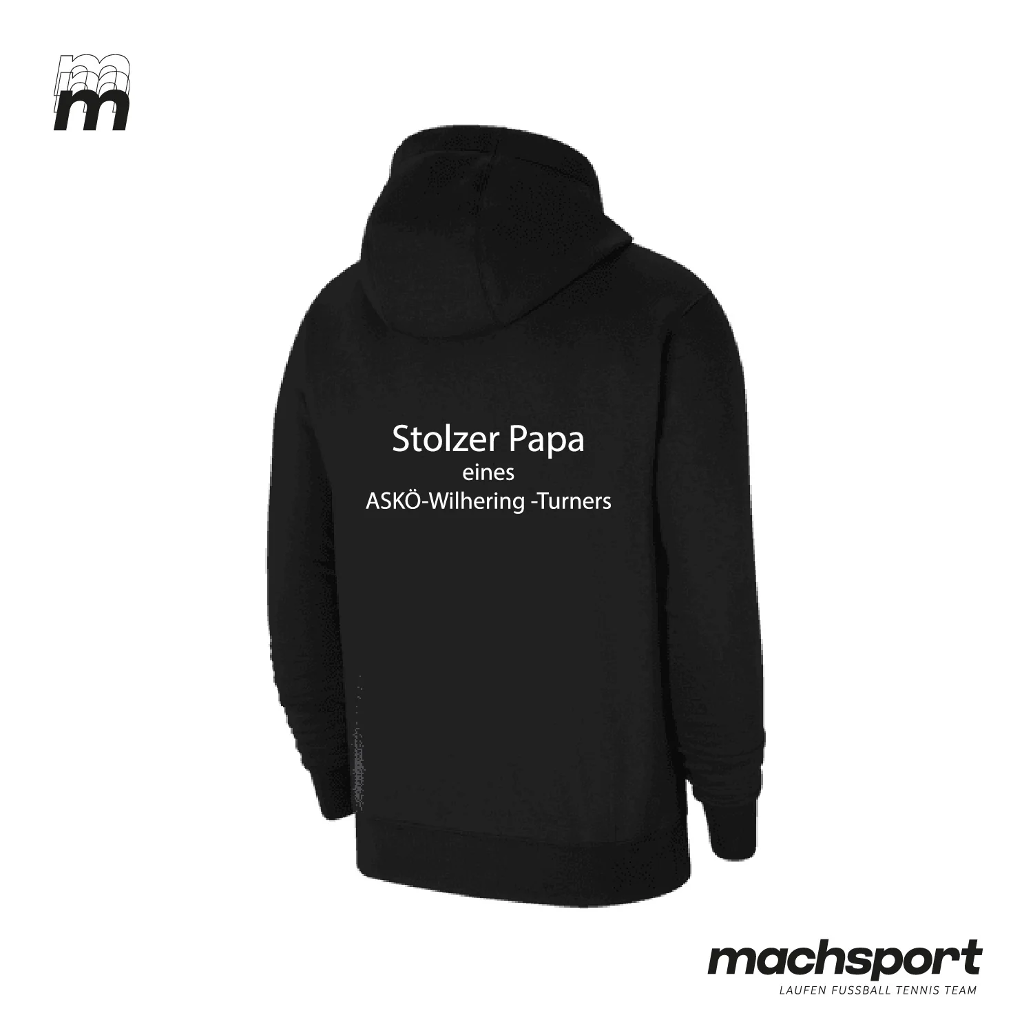ASKÖ Wilhering Turnen Hoodie "Stolzer Papa eines ASKÖ-Wilhering-Turners" - Image 2