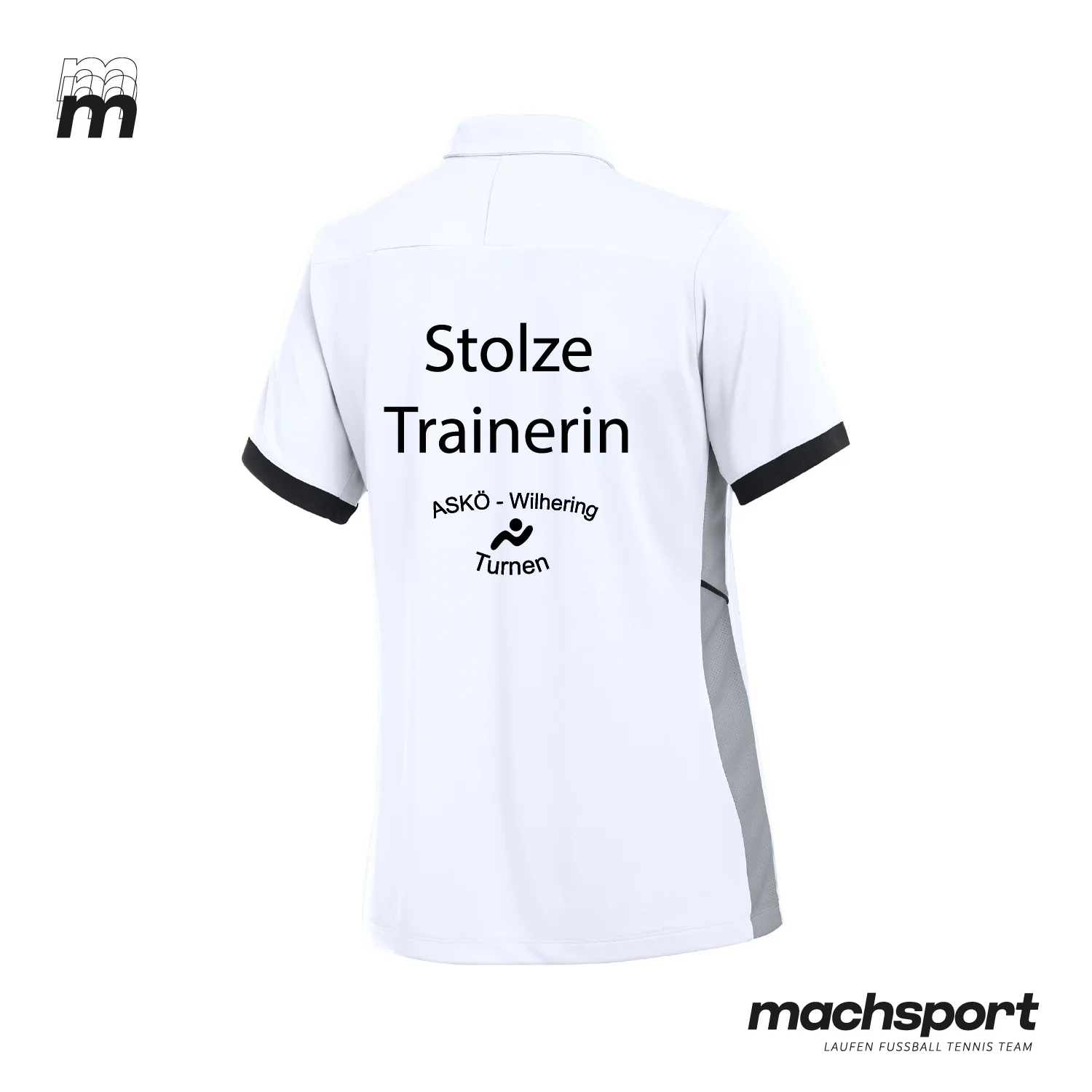 ASKÖ Wilhering Turnen Poloshirt Damen "Stolze Trainerin" - Image 2