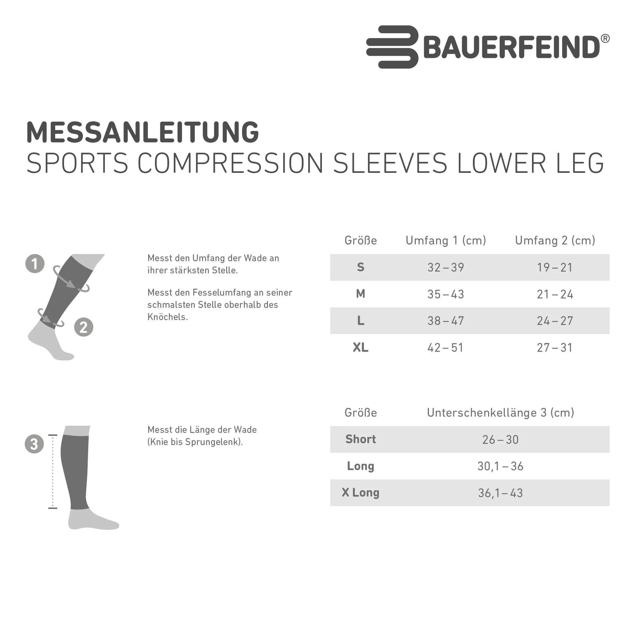 Bauerfeind Sports Compression Sleeves lower leg short - Image 3