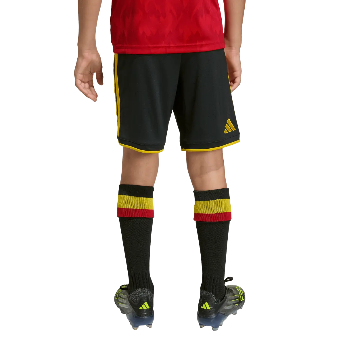 Belgien Kinderfußballshort Home 2026, Heimshorts mit Climacool für Spiel, Training und Fan Einsatz - Image 2