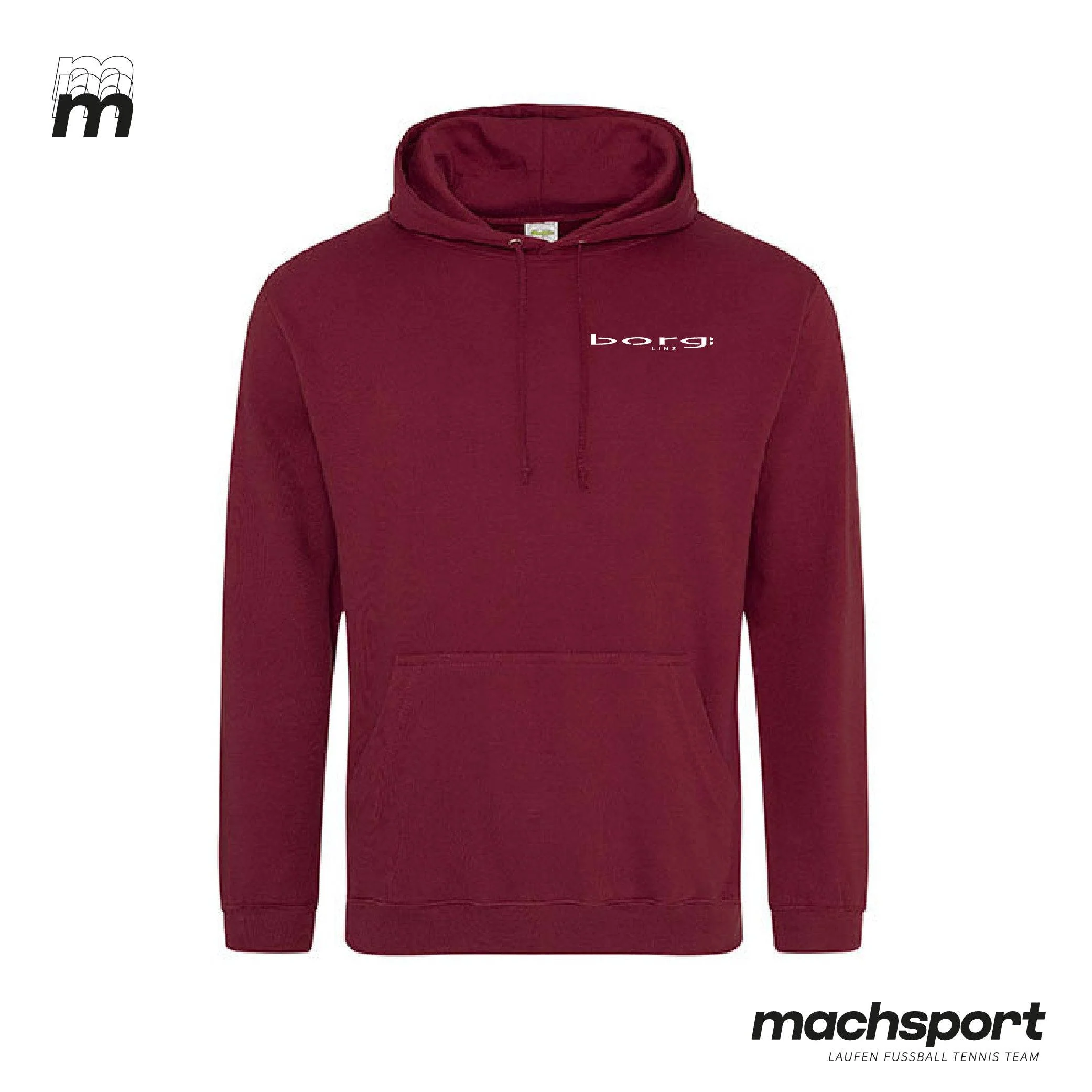 Borg Linz Hoody burgundy - INFORMATIK - Image 2