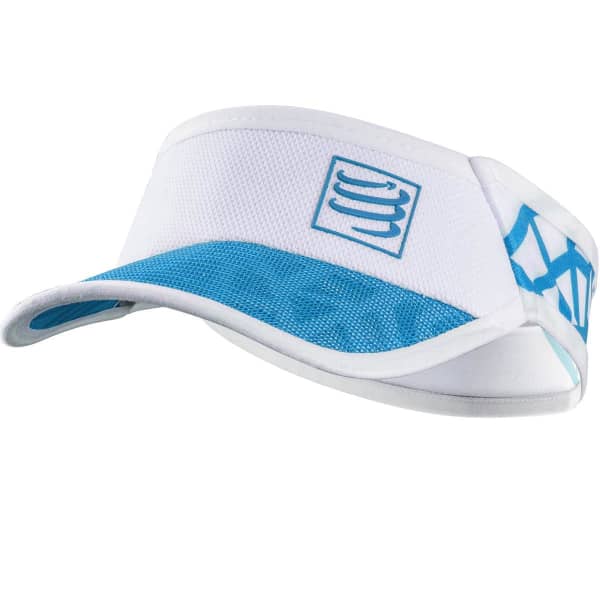 Compressport Schirmkappe Spiderweb Ultralight Visor white/blue