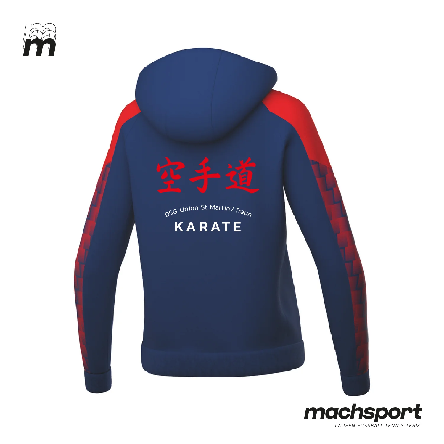 DSG Union St. Martin/Traun - Sektion Karate Trainingsjacke mit Kapuze Damen inkl. Rückenlogo - Image 2