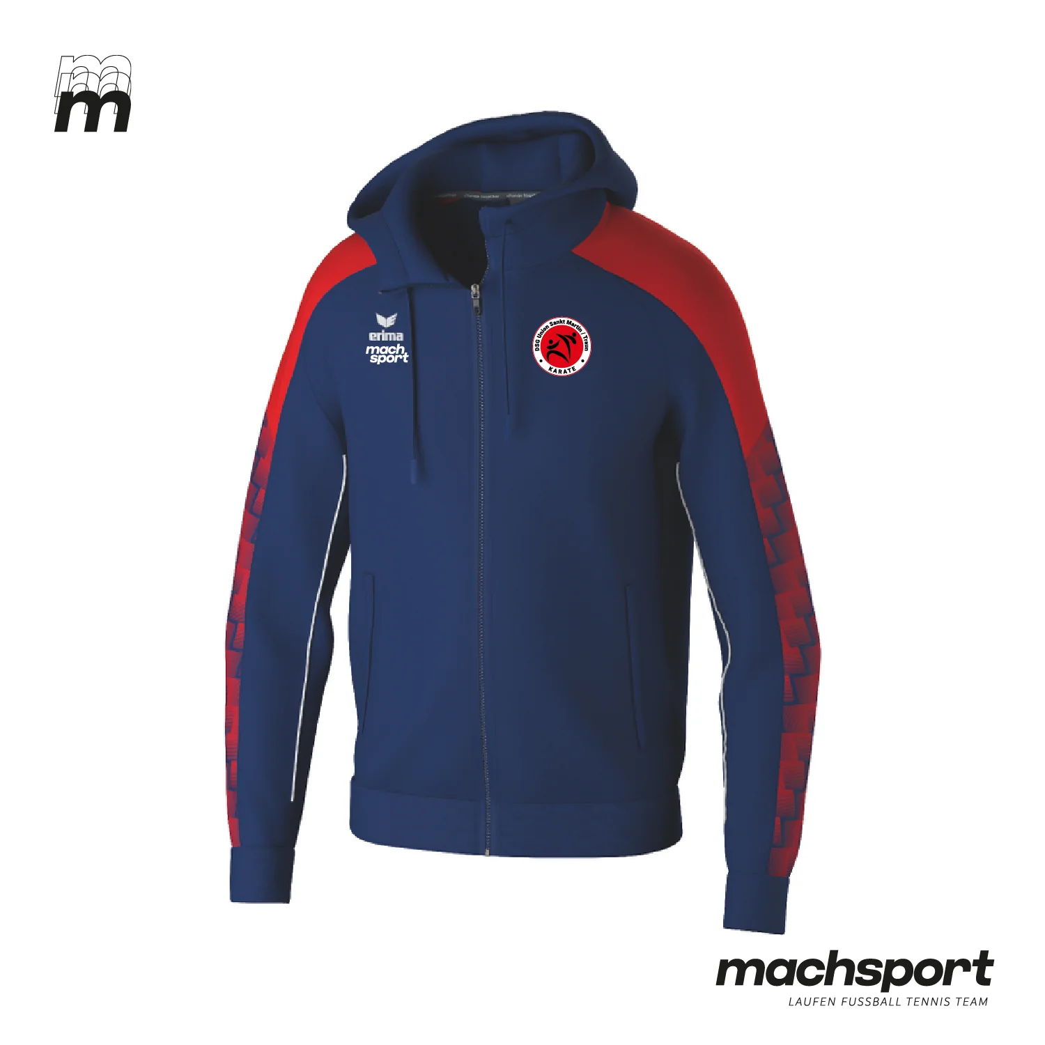 DSG Union St. Martin/Traun - Sektion Karate Trainingsjacke mit Kapuze inkl. Rückenlogo