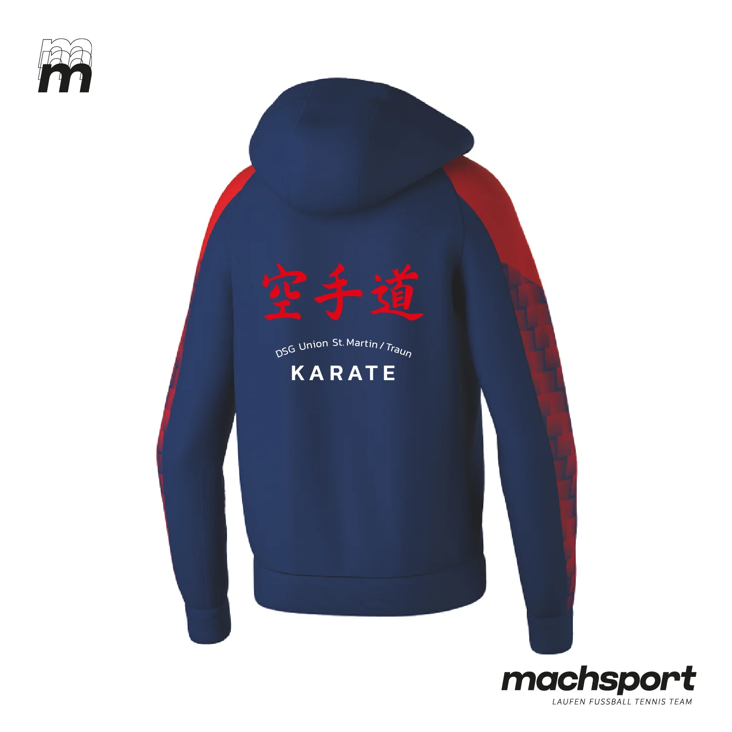 DSG Union St. Martin/Traun - Sektion Karate Trainingsjacke mit Kapuze inkl. Rückenlogo - Image 2