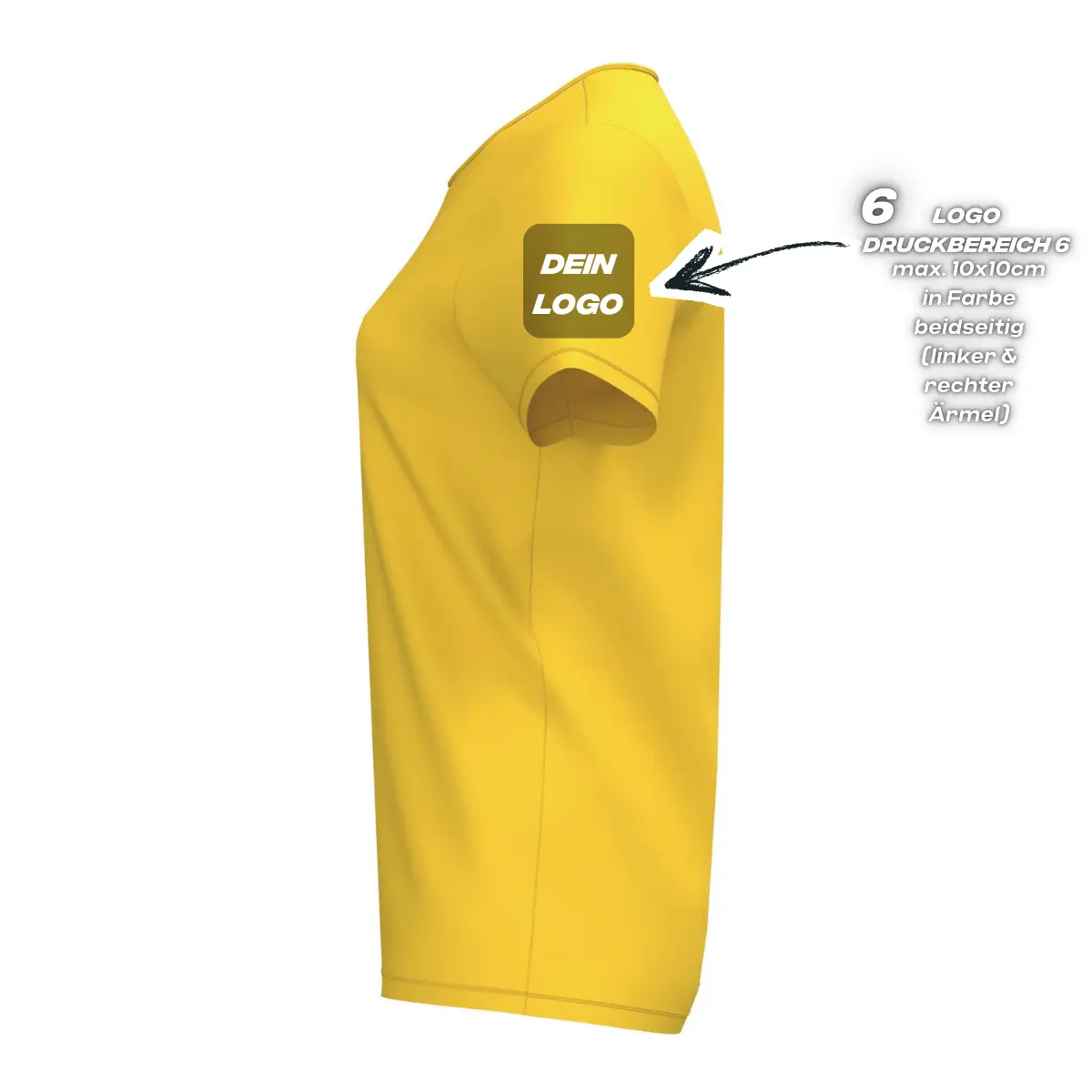 Erima Damenlaufshirt Intro Funktionsteamshirt, gelb - Image 3