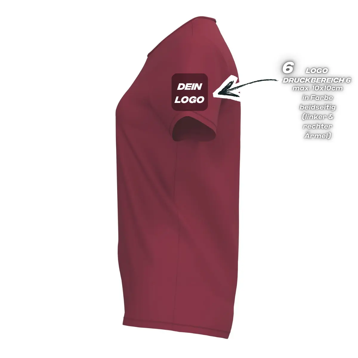 Erima Damenlaufshirt Intro Funktionsteamshirt, new bordeaux - Image 3