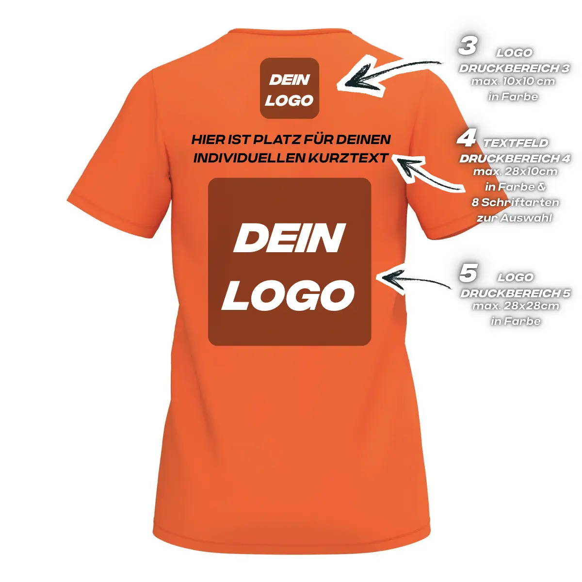 Erima Damenlaufshirt Intro Funktionsteamshirt, orange - Image 2
