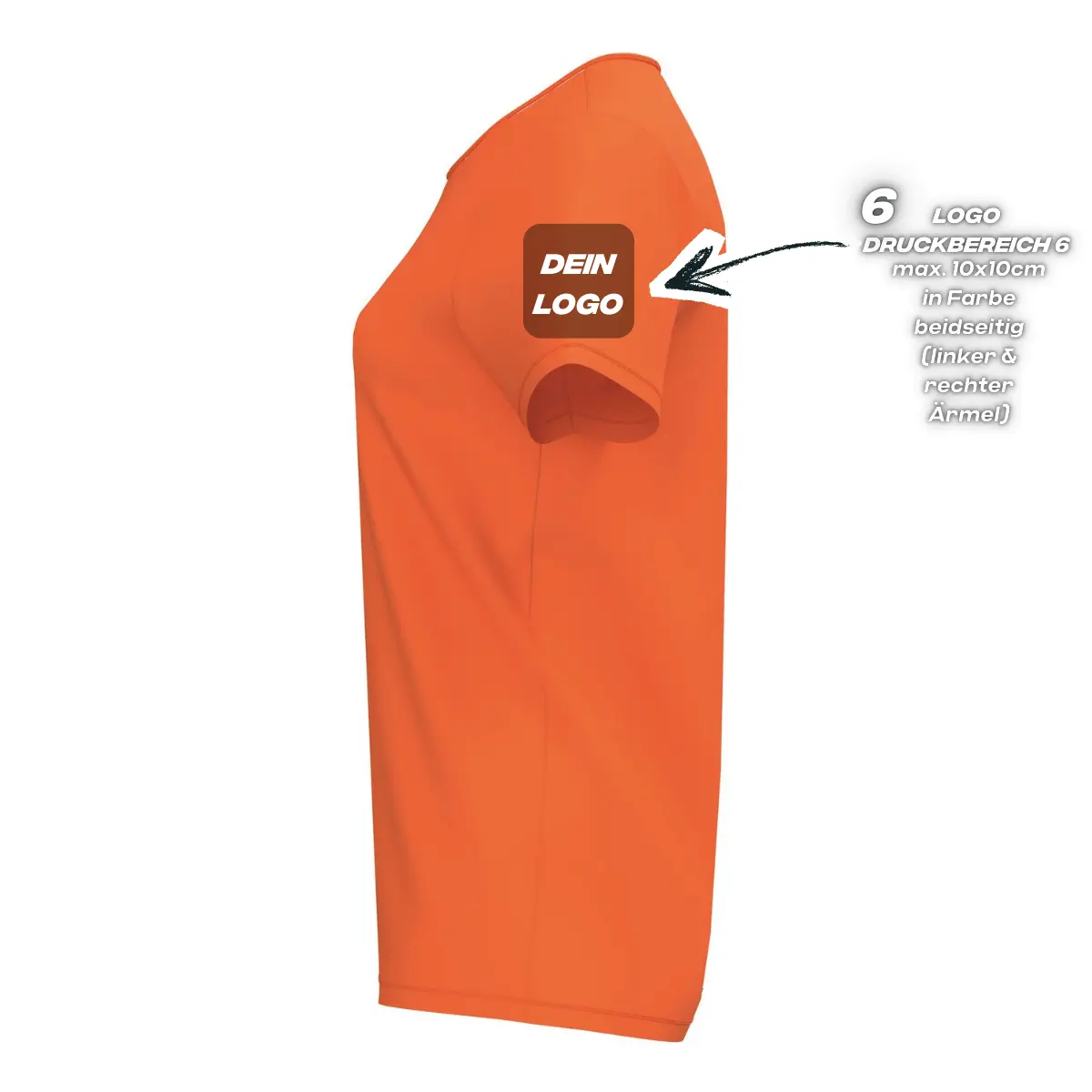 Erima Damenlaufshirt Intro Funktionsteamshirt, orange - Image 3