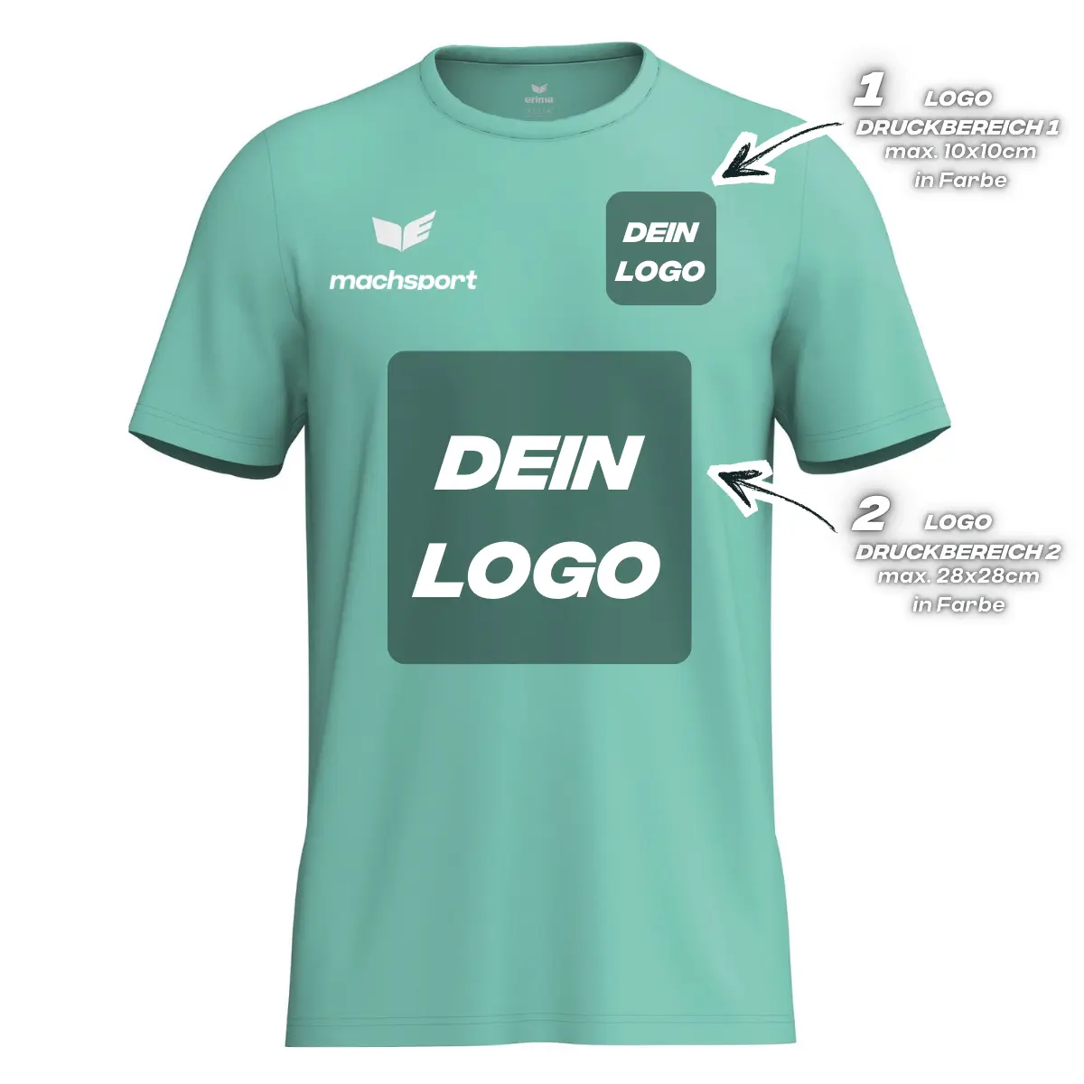 Erima Herrenlaufshirt Intro Funktionsteamshirt, mint