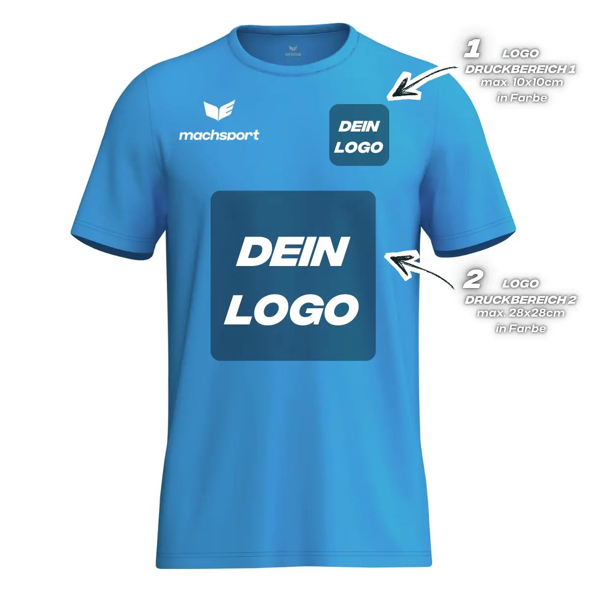 Erima Herrenlaufshirt Intro Funktionsteamshirt, curacao