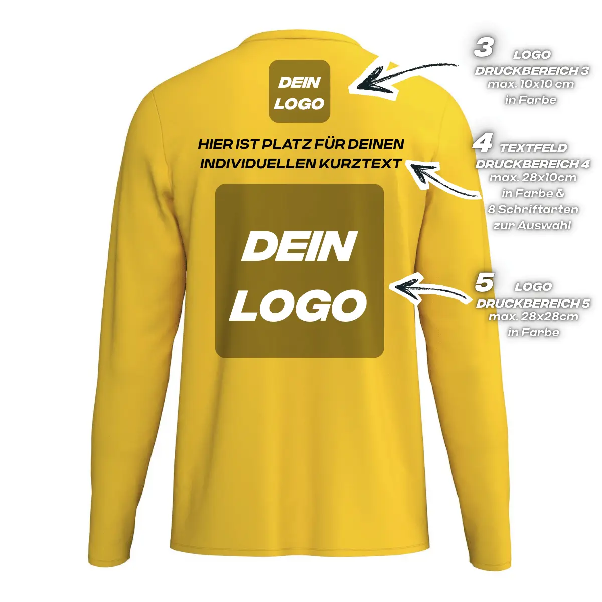 Erima Unisexlaufshirt Intro Funktionsteamshirt longsleeve, gelb - Image 2