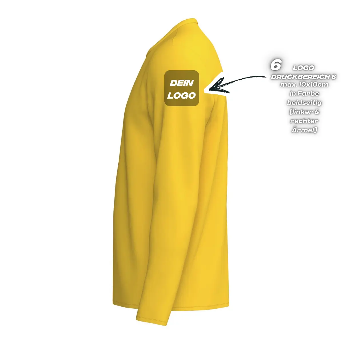 Erima Unisexlaufshirt Intro Funktionsteamshirt longsleeve, gelb - Image 3