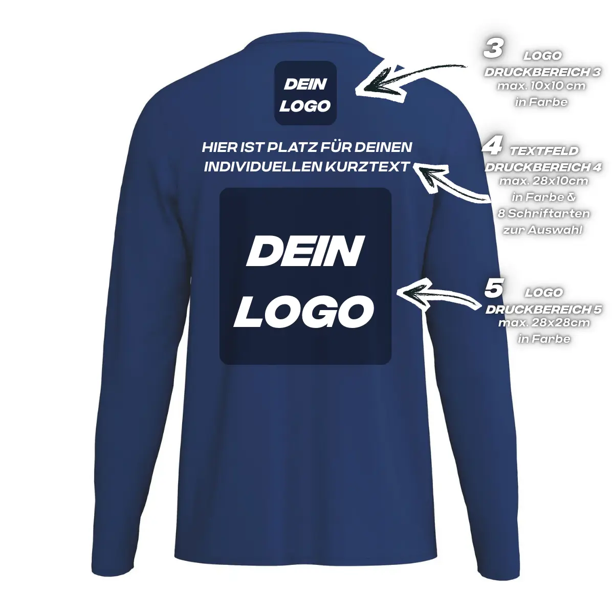 Erima Unisexlaufshirt Intro Funktionsteamshirt longsleeve, new navy - Image 2