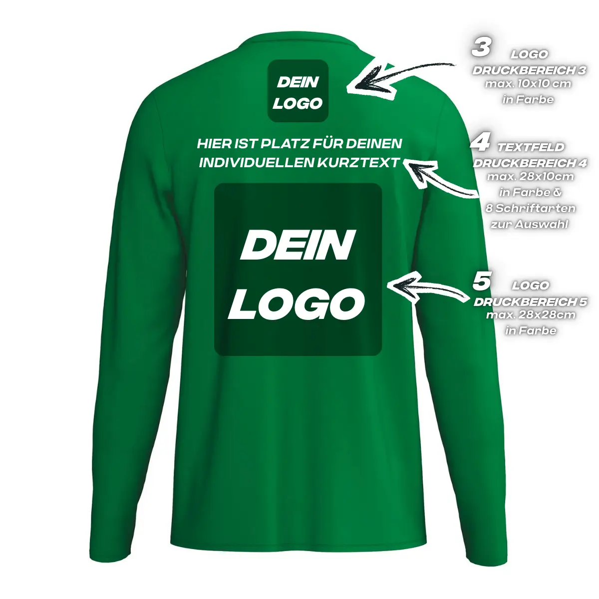 Erima Unisexlaufshirt Intro Funktionsteamshirt longsleeve, smaragd - Image 2