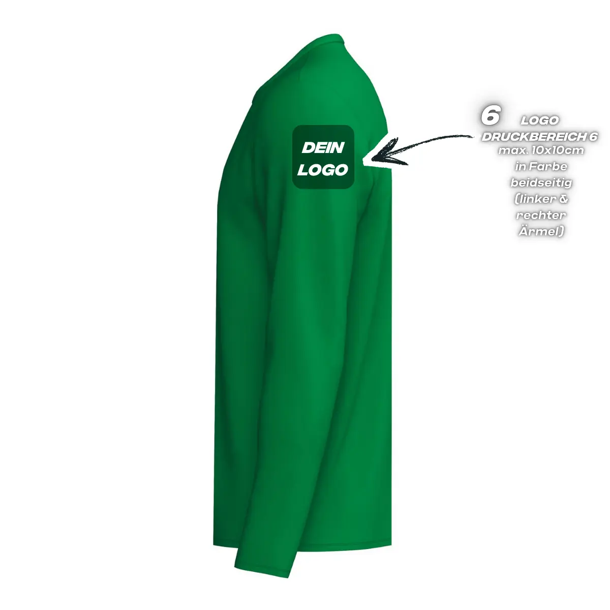 Erima Unisexlaufshirt Intro Funktionsteamshirt longsleeve, smaragd - Image 3
