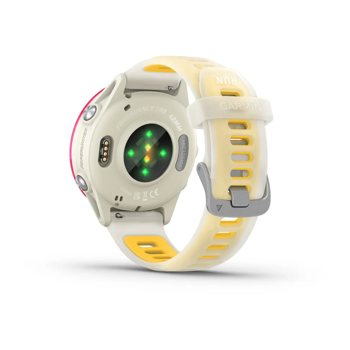Garmin Forerunner® 570 - 42mm Bone/Himbeerrot Aluminium - Image 3